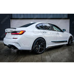Rear Spats Extensions For M Sport Bumper In Gloss Black For BMW 3 Series G20 G28 2018+
