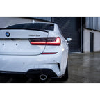Rear Spats Extensions For M Sport Bumper In Gloss Black For BMW 3 Series G20 G28 2018+