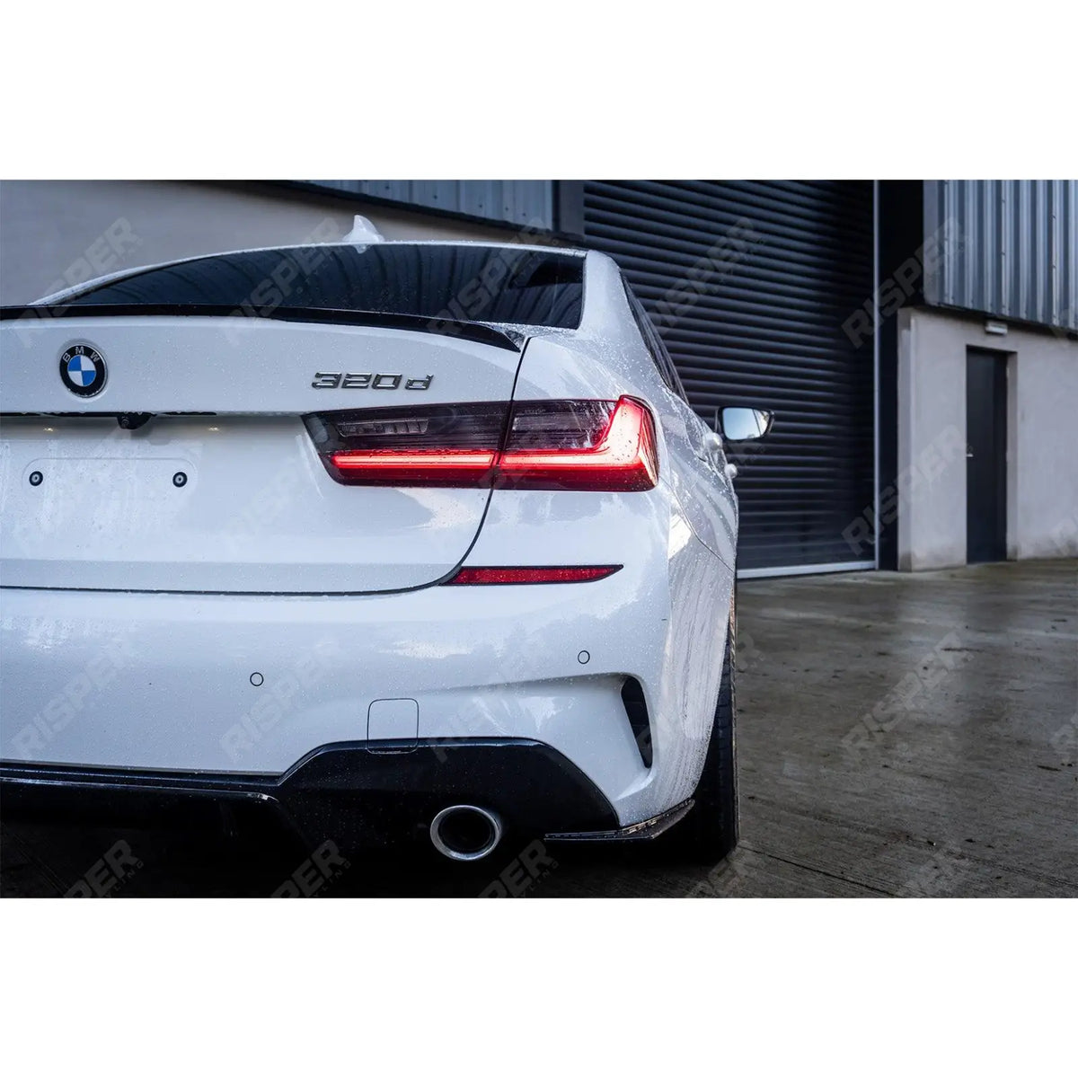 Rear Spats Extensions For M Sport Bumper In Gloss Black For BMW 3 Series G20 G28 2018+