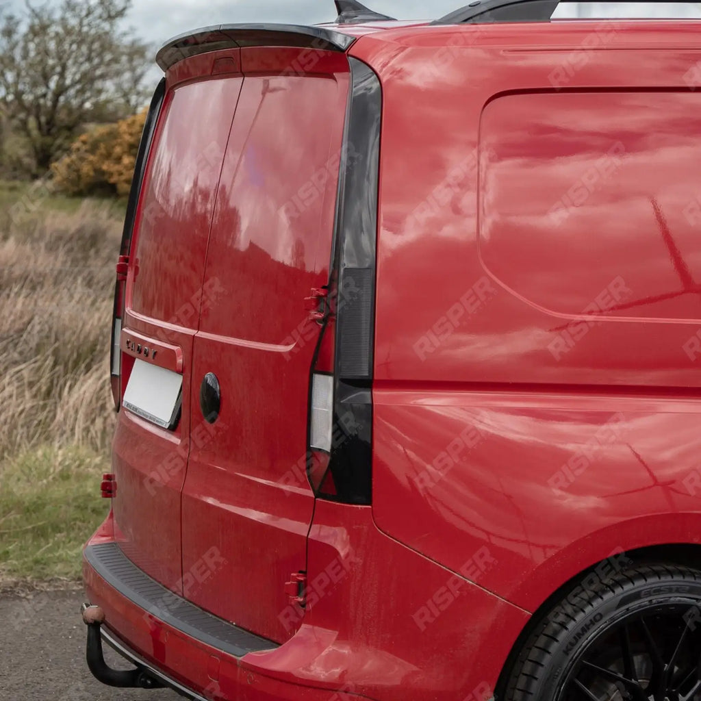 Rear Spoiler Barn Door in Gloss Black For Volkswagen Caddy MK5 2021+