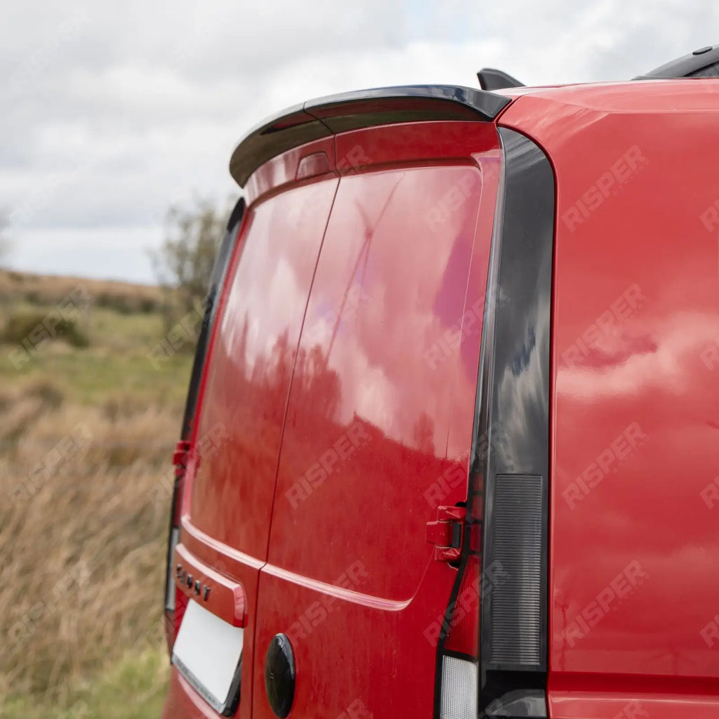 Rear Spoiler Barn Door in Gloss Black For Volkswagen Caddy MK5 2021+