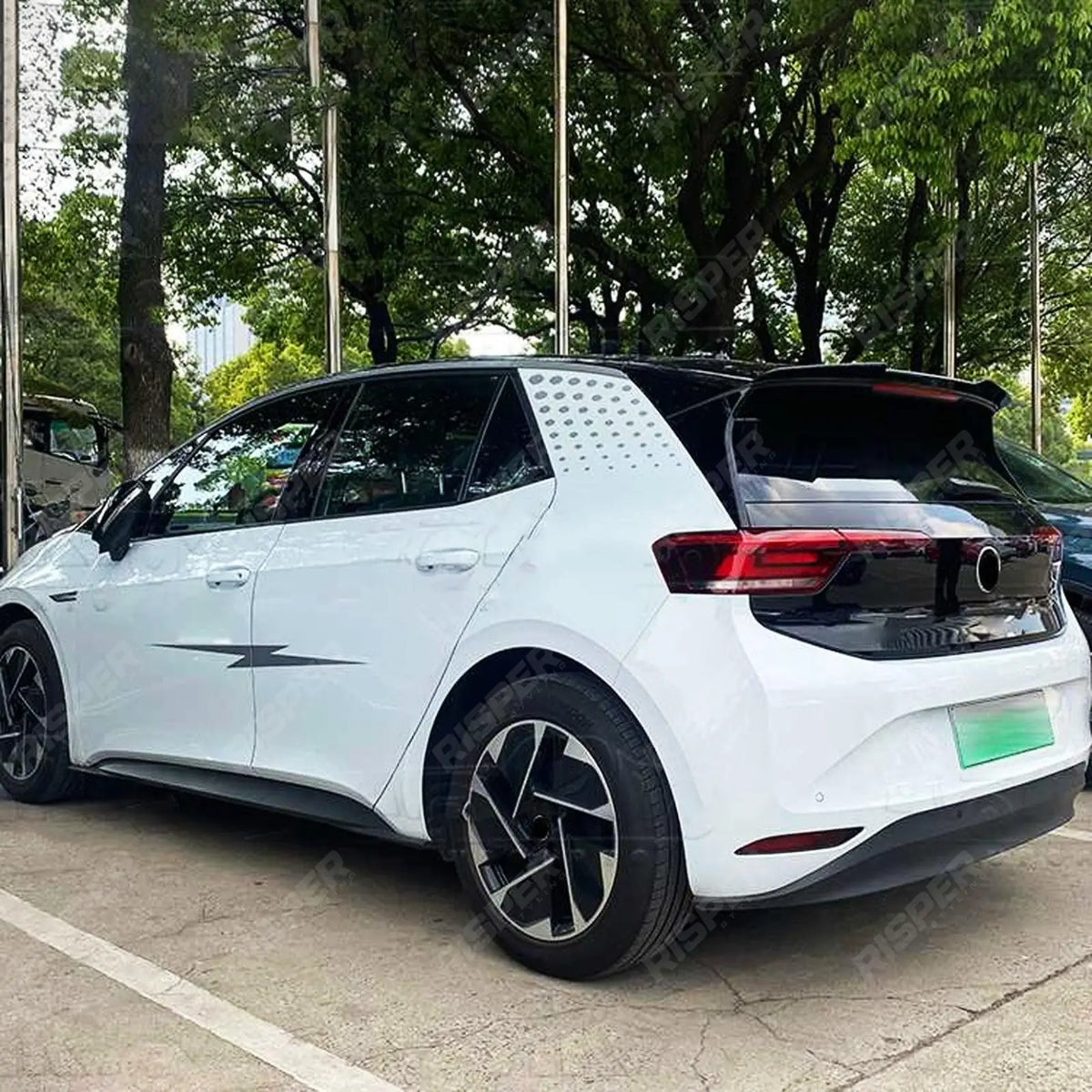 Rear Spoiler Cap In Gloss Black For Volkswagen ID.3 2019+