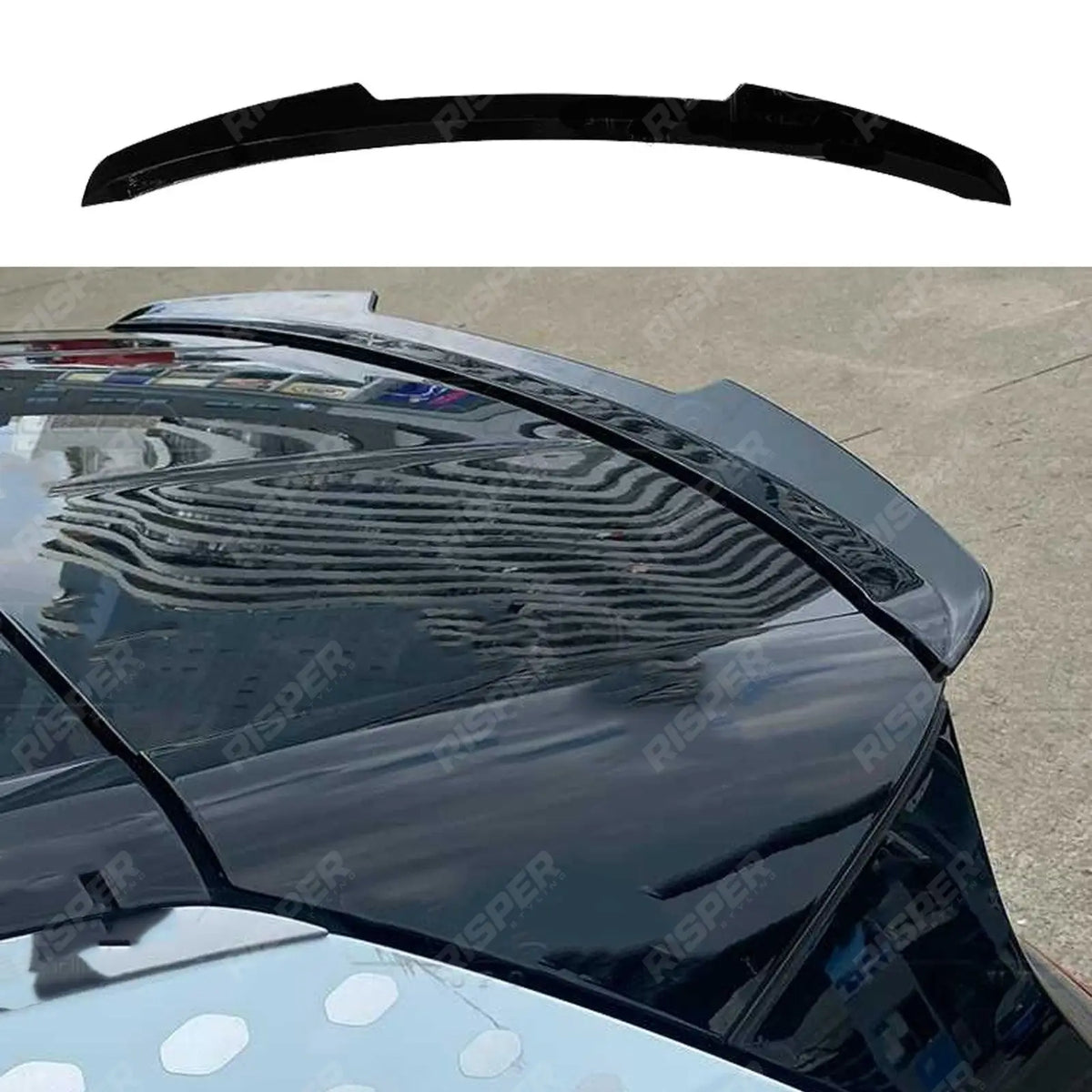 Rear Spoiler Cap In Gloss Black For Volkswagen ID.3 2019+
