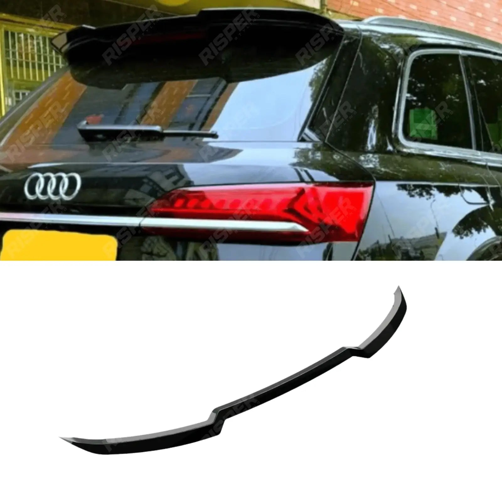 Rear Spoiler For Audi SQ7 MK2 Facelift 2016+ - Rear Spoiler / Audi Q7 S-Line MK2 Facelift 2015+