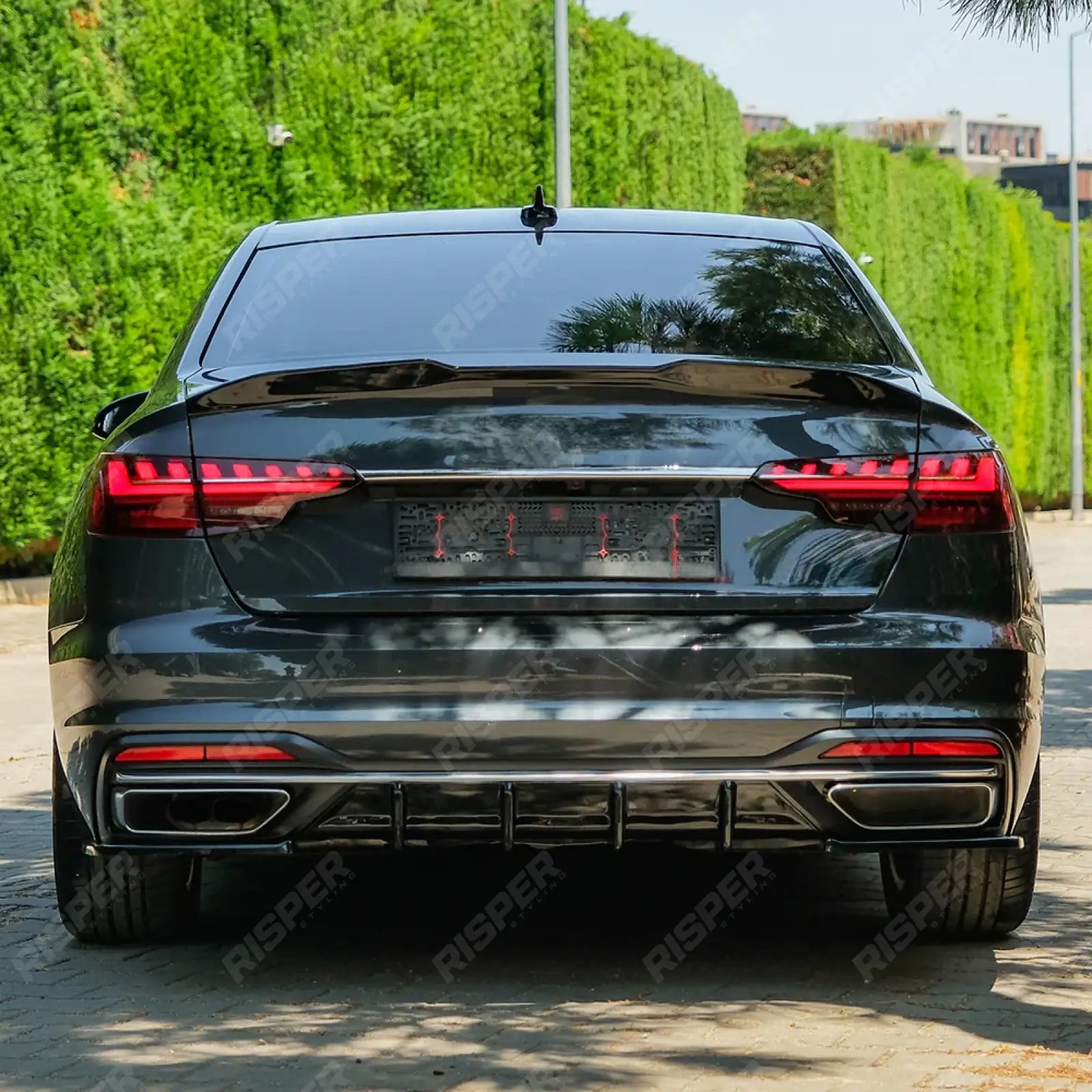 Rear Spoiler In Gloss Black For Audi A4 B9 Facelift 2019-2024