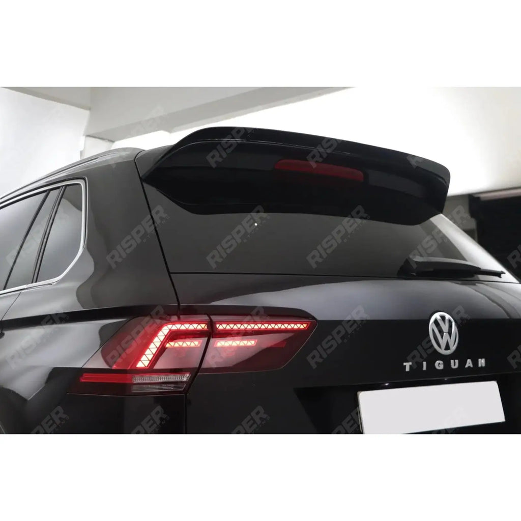 Rear Spoiler In Gloss Black For VW Tiguan MK2 R-Line 2015-2020