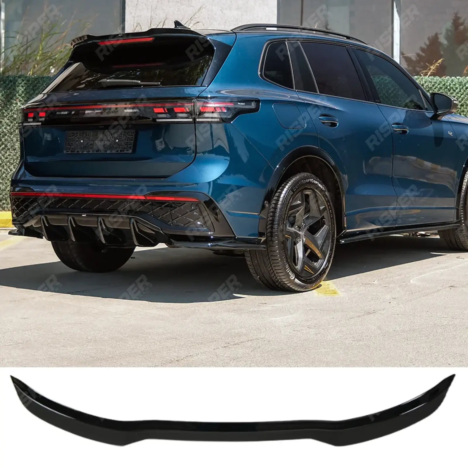 Rear Spoiler In Gloss Black For VW Tiguan R-Line MK3 2024 On