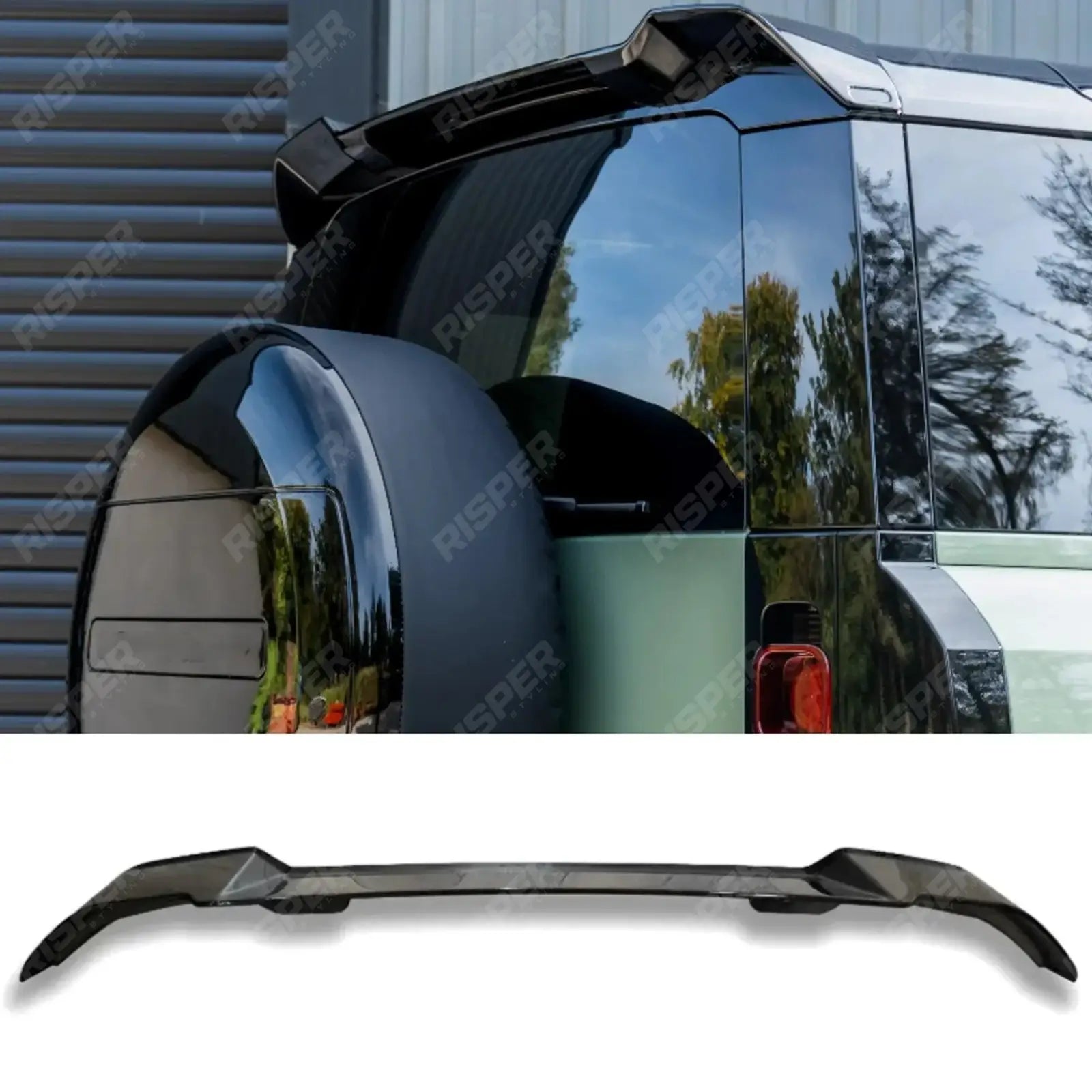 Rear Spoiler V.2 In Gloss Black For Land Rover Defender L663 90/110/130 2020+