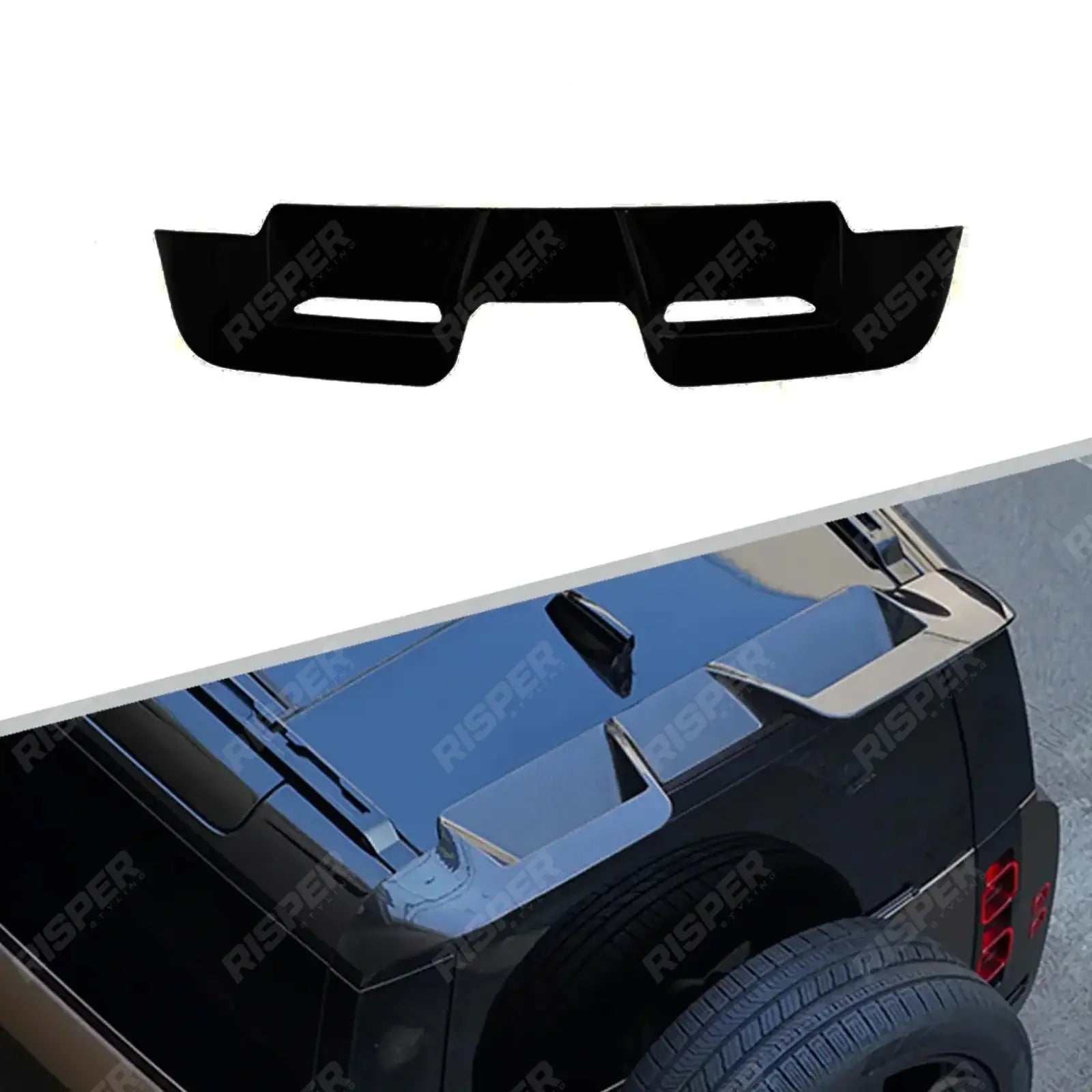 Rear Spoiler V.3 - Gloss Black For Landrover Defender L663 2020 ON -