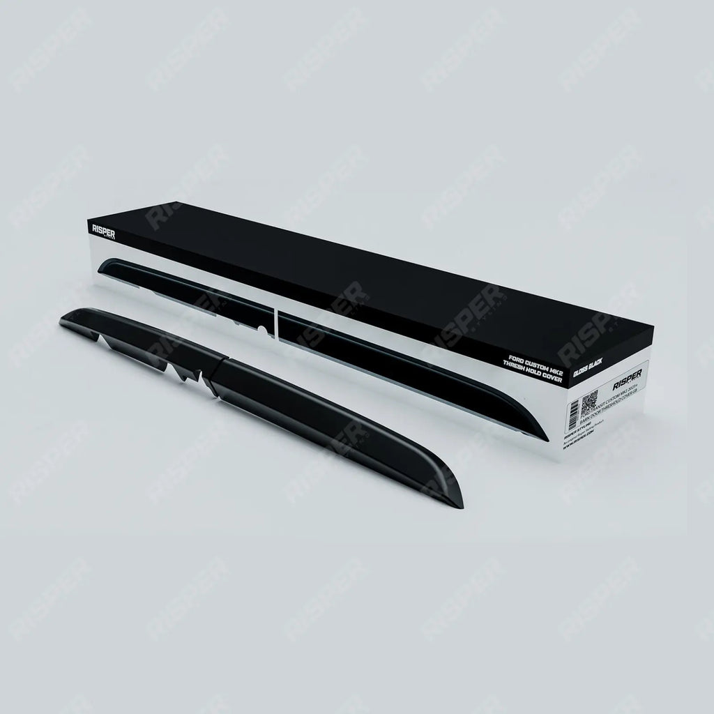Rear Threshold Camera Cover In Gloss Black For Ford Transit Custom MK2 2024+