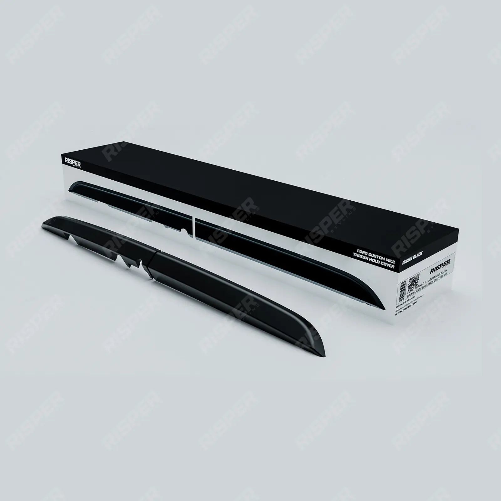 Rear Threshold Camera Cover In Gloss Black For Ford Transit Custom MK2 2024+