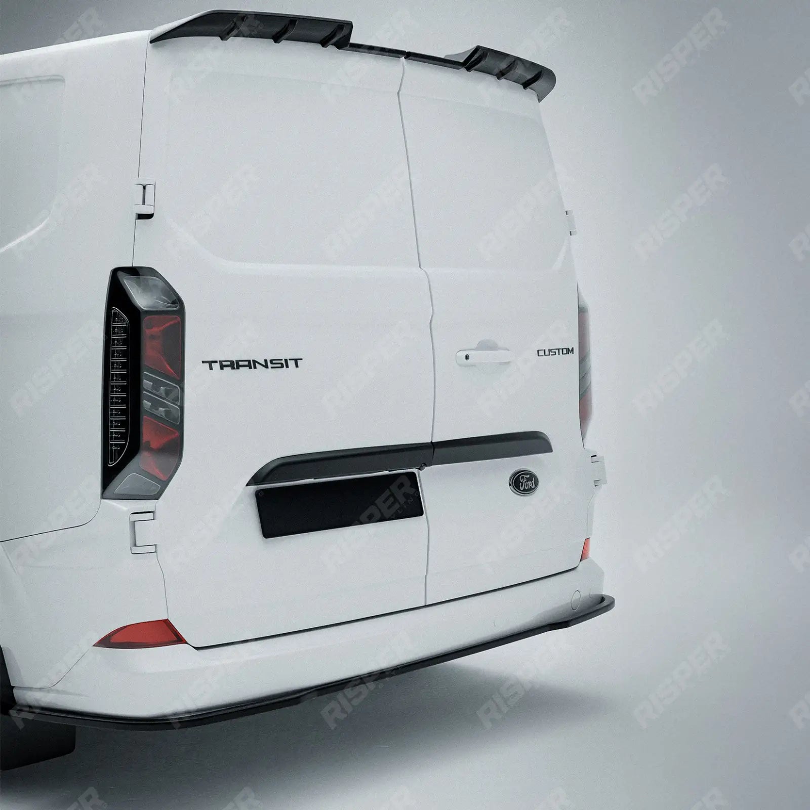 Rear Threshold Camera Cover In Gloss Black For Ford Transit Custom MK2 2024+