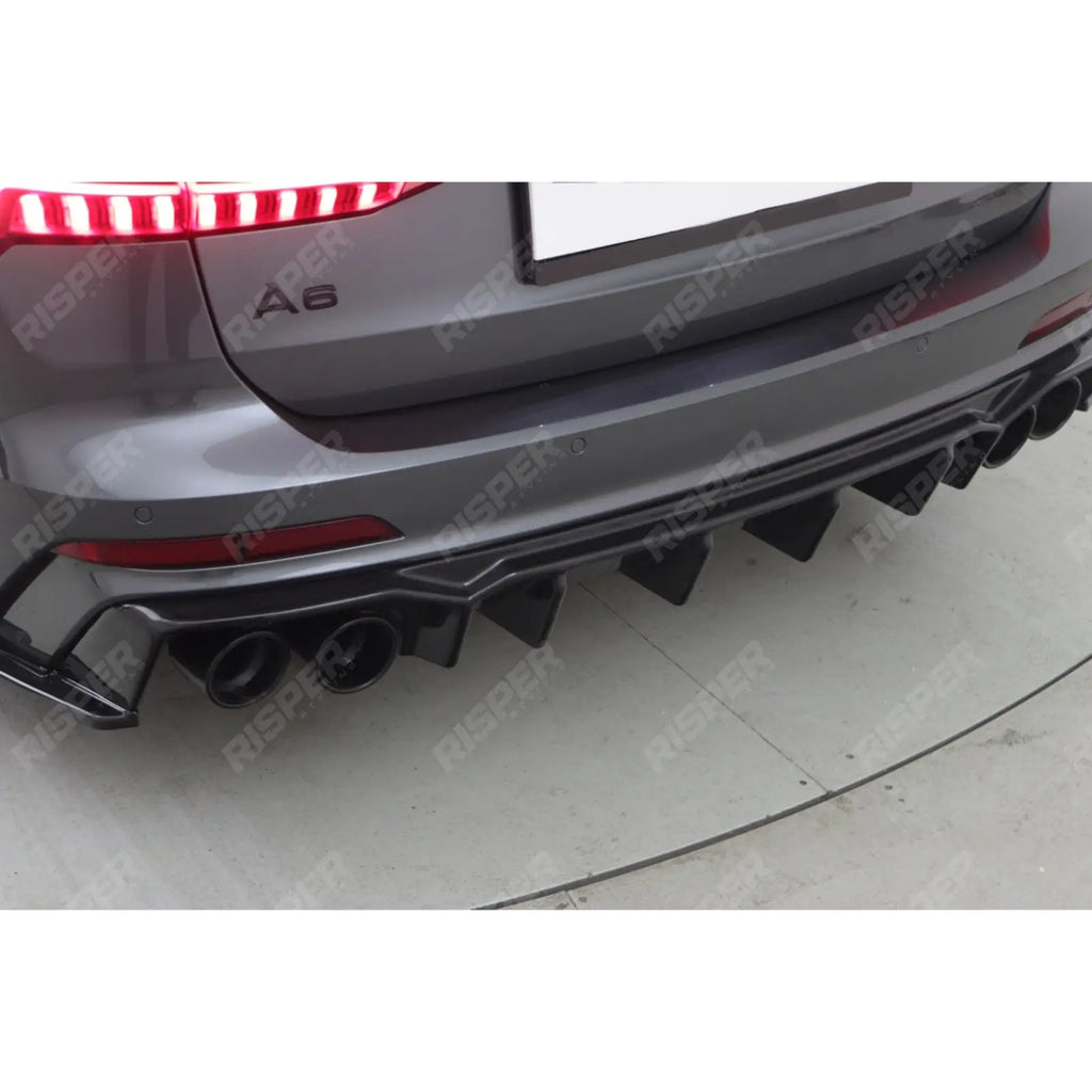 Rear Valance For Audi S6 C8 (Sedan-Avant) 2019+ / Audi A6 C8 S-Line (Sedan-Avant) 2018+
