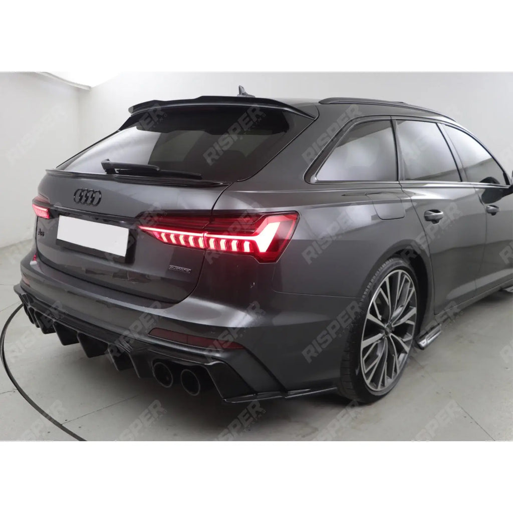 Rear Valance For Audi S6 C8 (Sedan-Avant) 2019+ / Audi A6 C8 S-Line (Sedan-Avant) 2018+