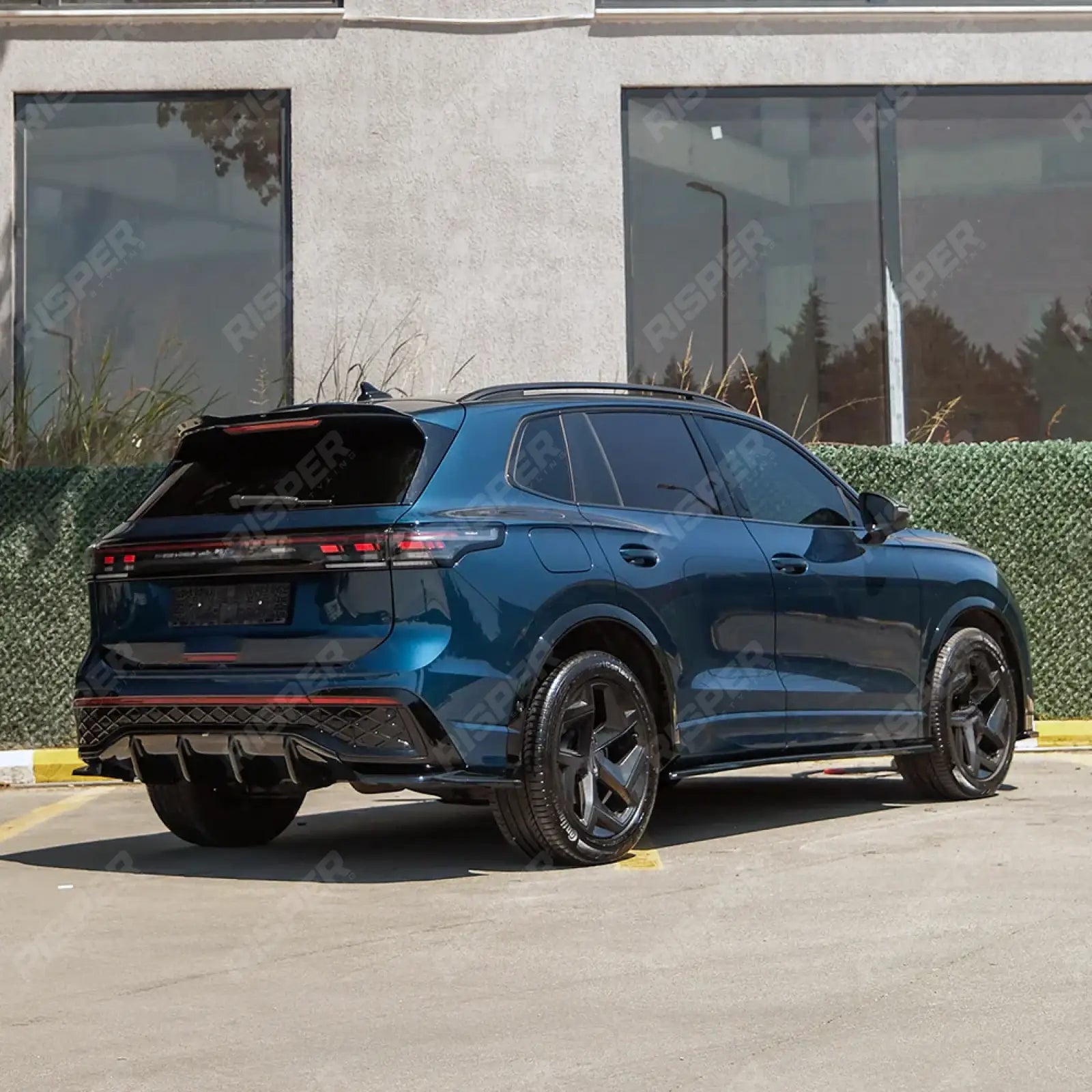 Rear Valance In Gloss Black For VW Tiguan R-Line MK3 2024 On