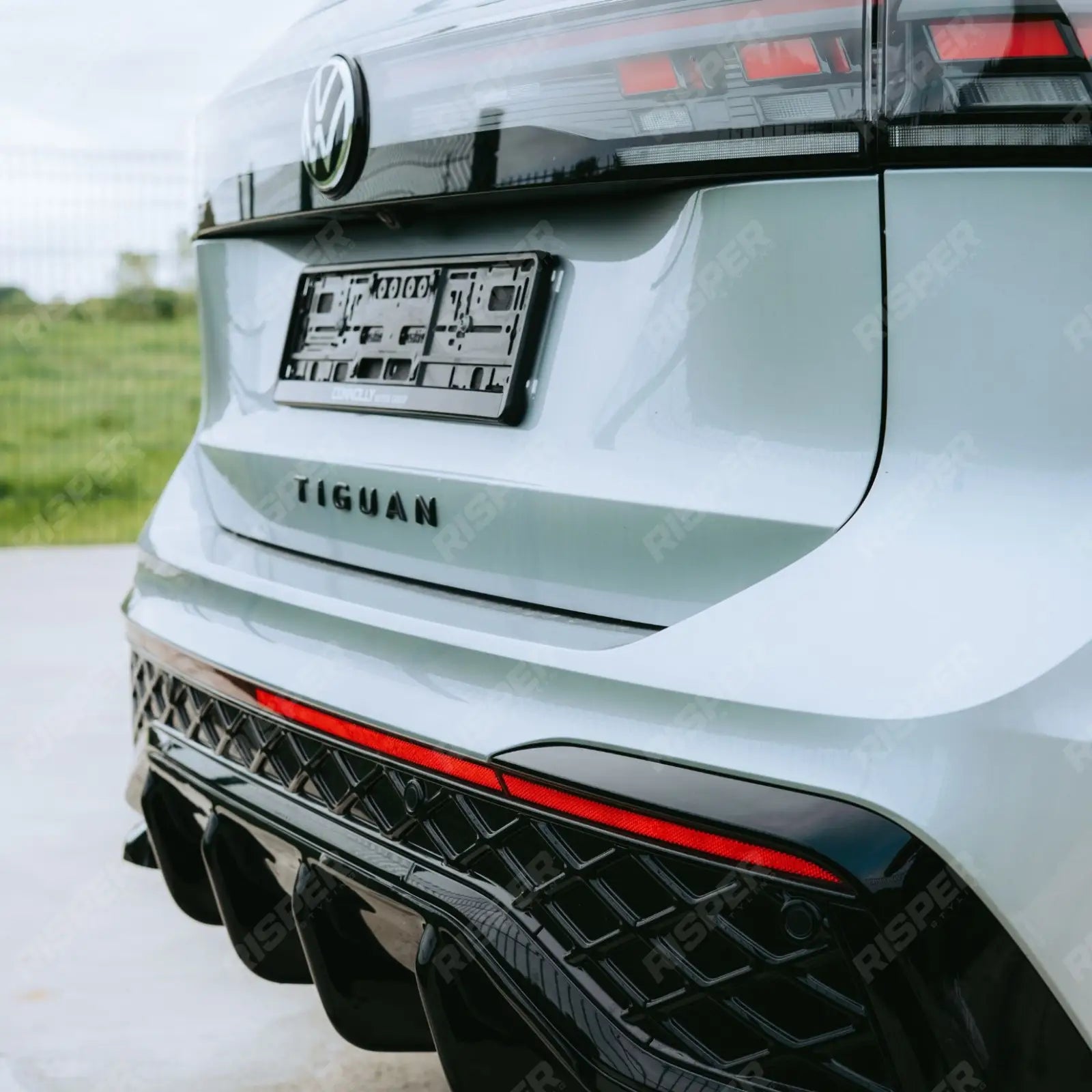 Rear Valance In Gloss Black For VW Tiguan R-Line MK3 2024 On
