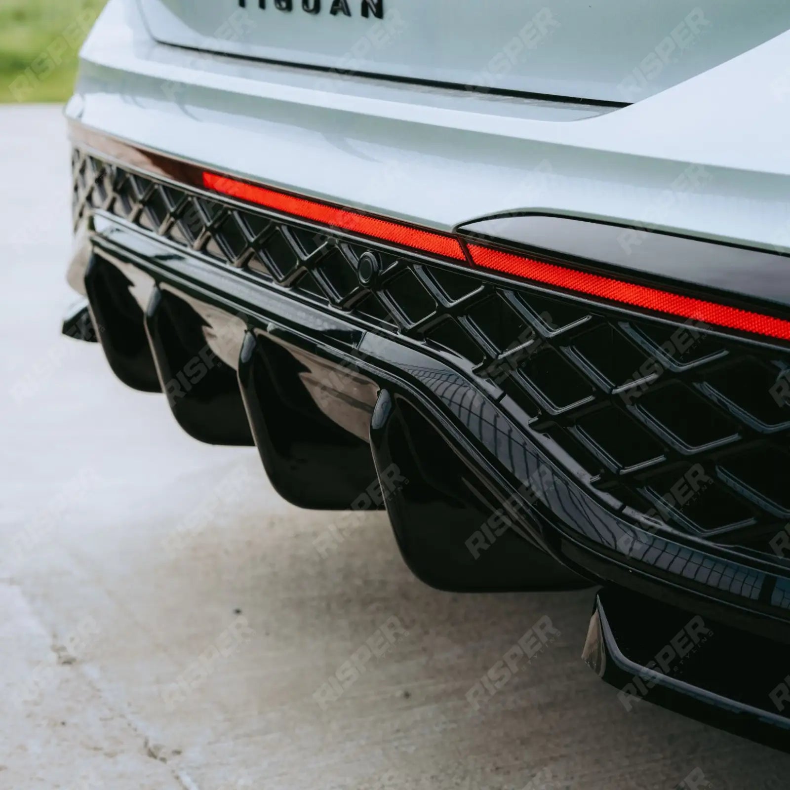 Rear Valance In Gloss Black For VW Tiguan R-Line MK3 2024 On