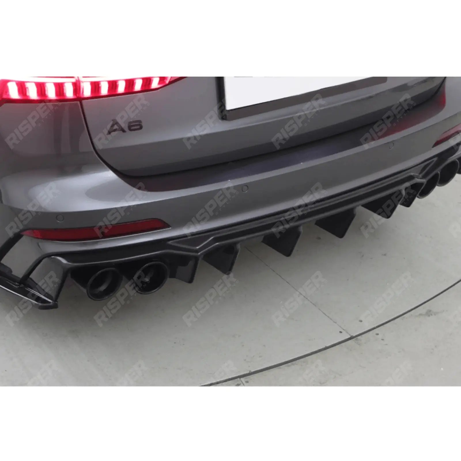 Rear Valance & Rear Side Splitters For Audi S6 C8 (Sedan-Avant) 2019+ - Audi A6 C8 S-Line (Sedan-Avant) 2019+