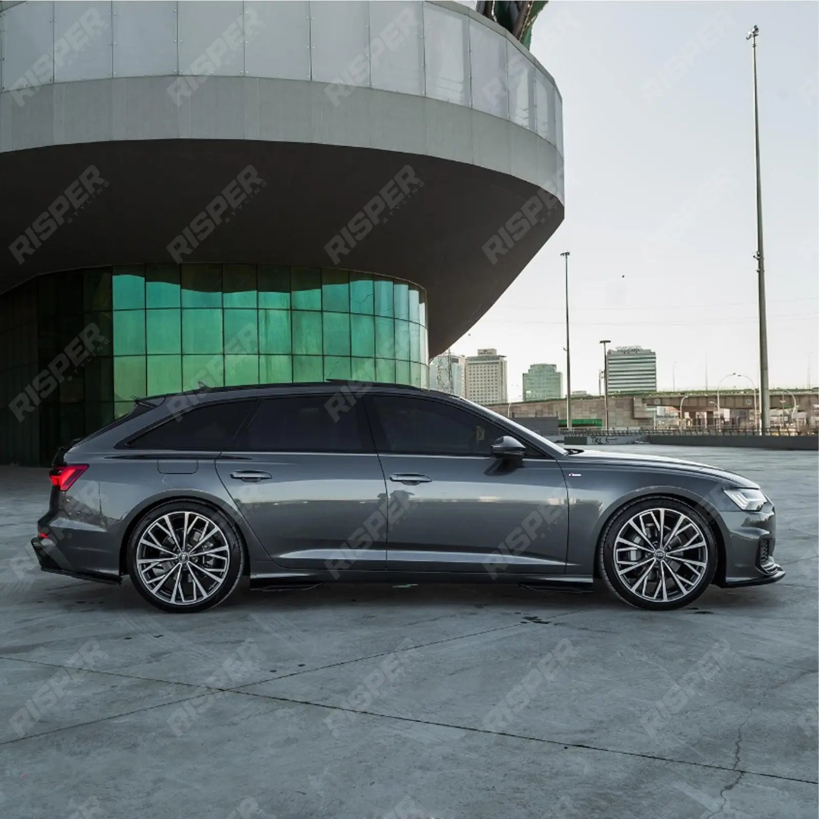 Rear Valance & Rear Side Splitters For Audi S6 C8 (Sedan-Avant) 2019+ - Audi A6 C8 S-Line (Sedan-Avant) 2019+