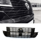 Replacement Front Grill Gloss Black For VW Transporter T6.1 2019 - 2024
