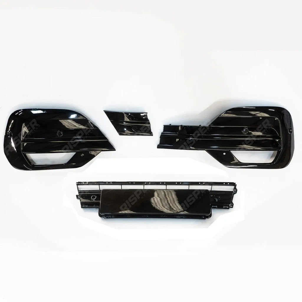 Replacement Lower Front Grill Kit In Gloss Black For VW Transporter T6.1 2019 - 2024