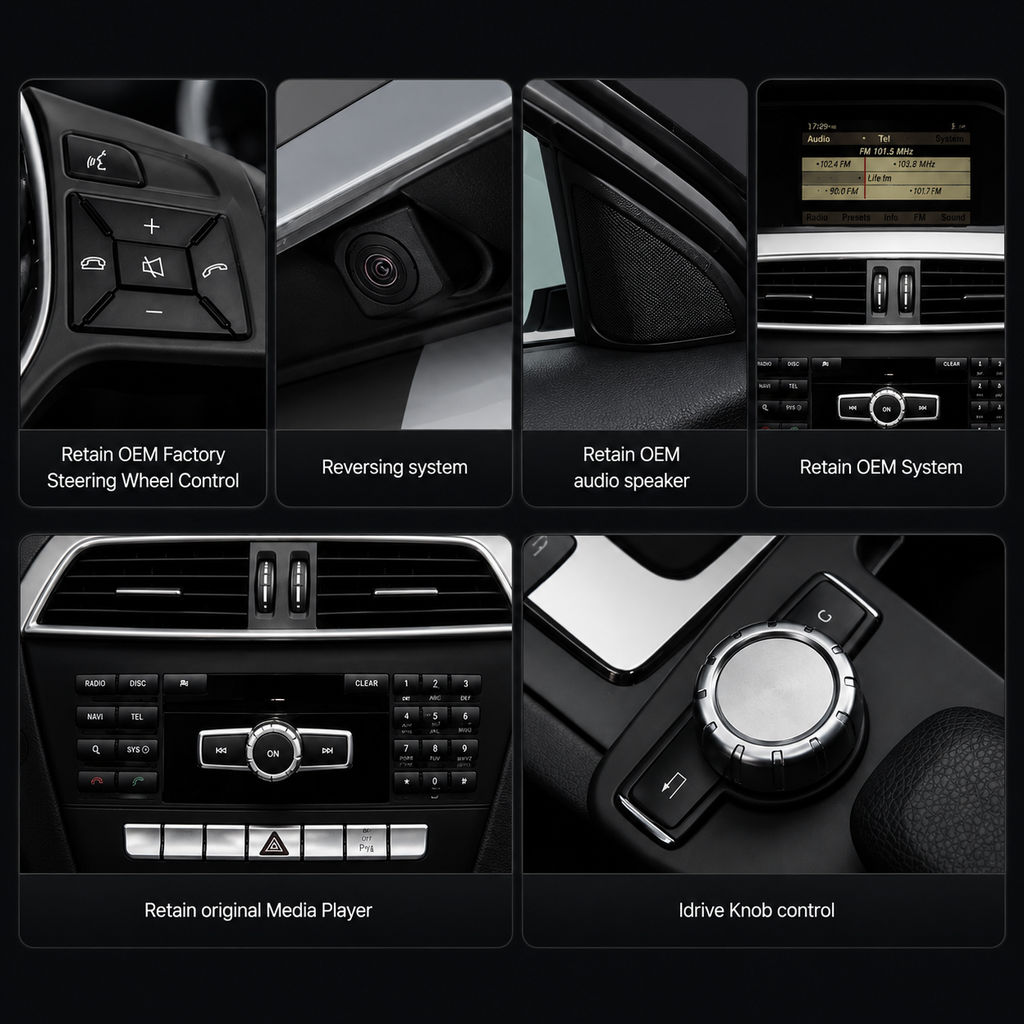 Mercedes-Benz CLA X117 (2012-2018) Apple CarPlay Android Auto 10.25" Touch Screen