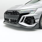 REVOZPORT - AUDI RS3 8Y SALOON DRY CARBON FIBER FRONT CANARDS