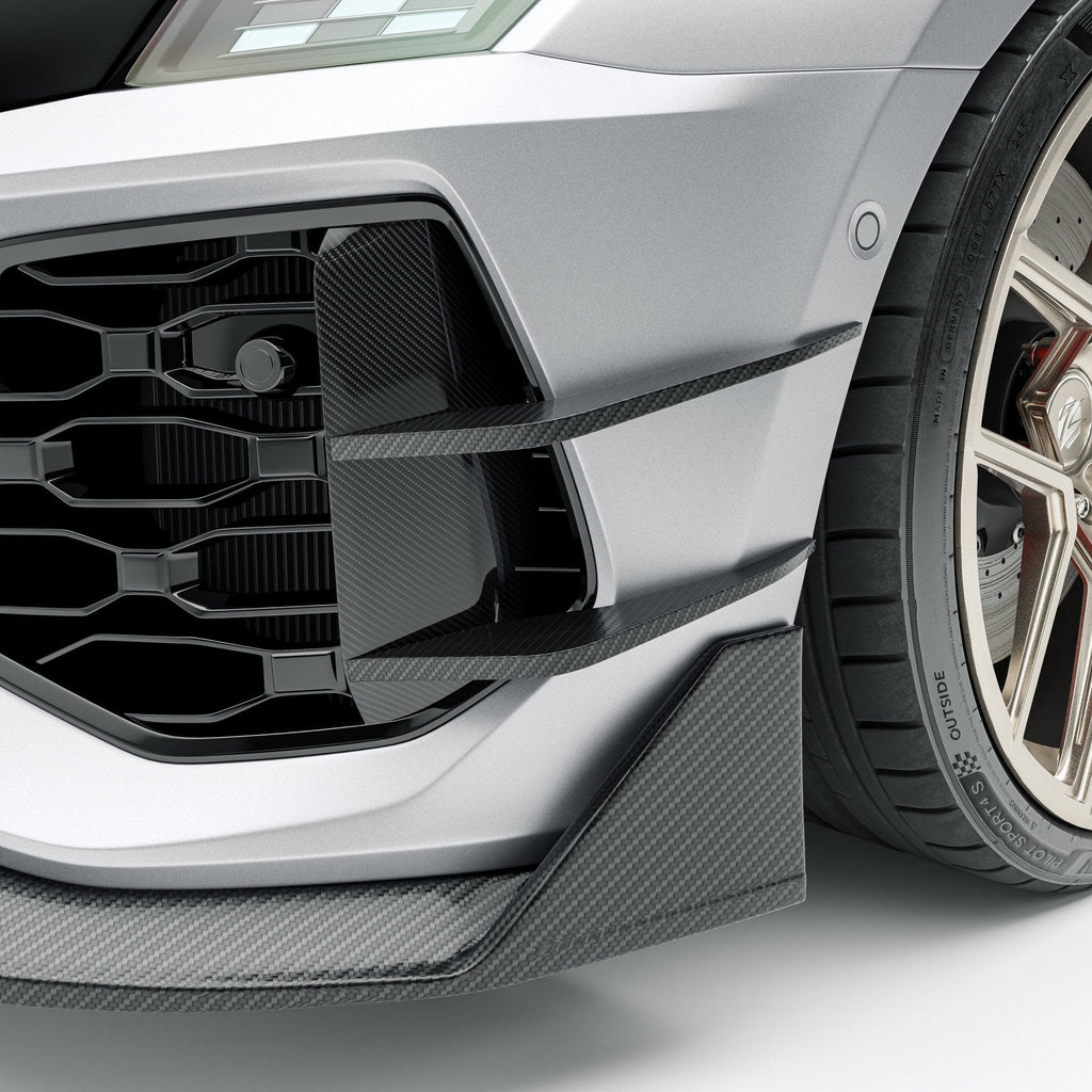 REVOZPORT - AUDI RS3 8Y SALOON DRY CARBON FIBER FRONT CANARDS