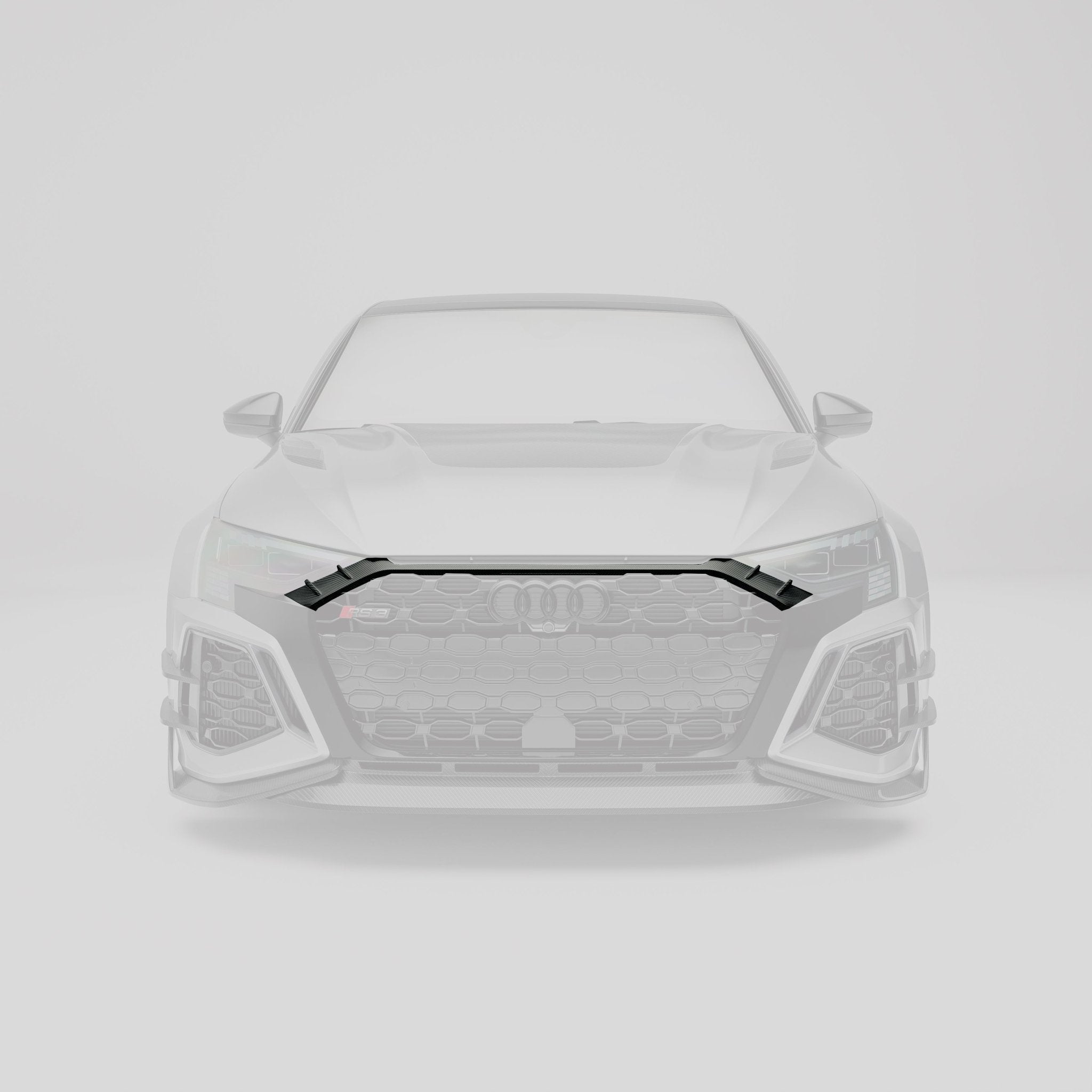 REVOZPORT - AUDI RS3 8Y SALOON DRY CARBON FIBER FRONT GRILLE TRIM