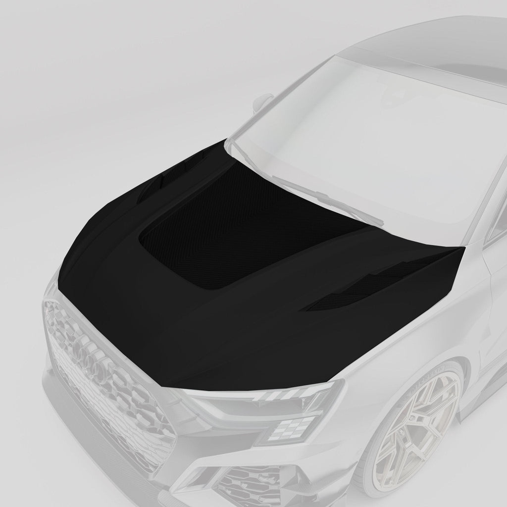 REVOZPORT - AUDI RS3 8Y SALOON DRY CARBON FIBER HOOD BONNET