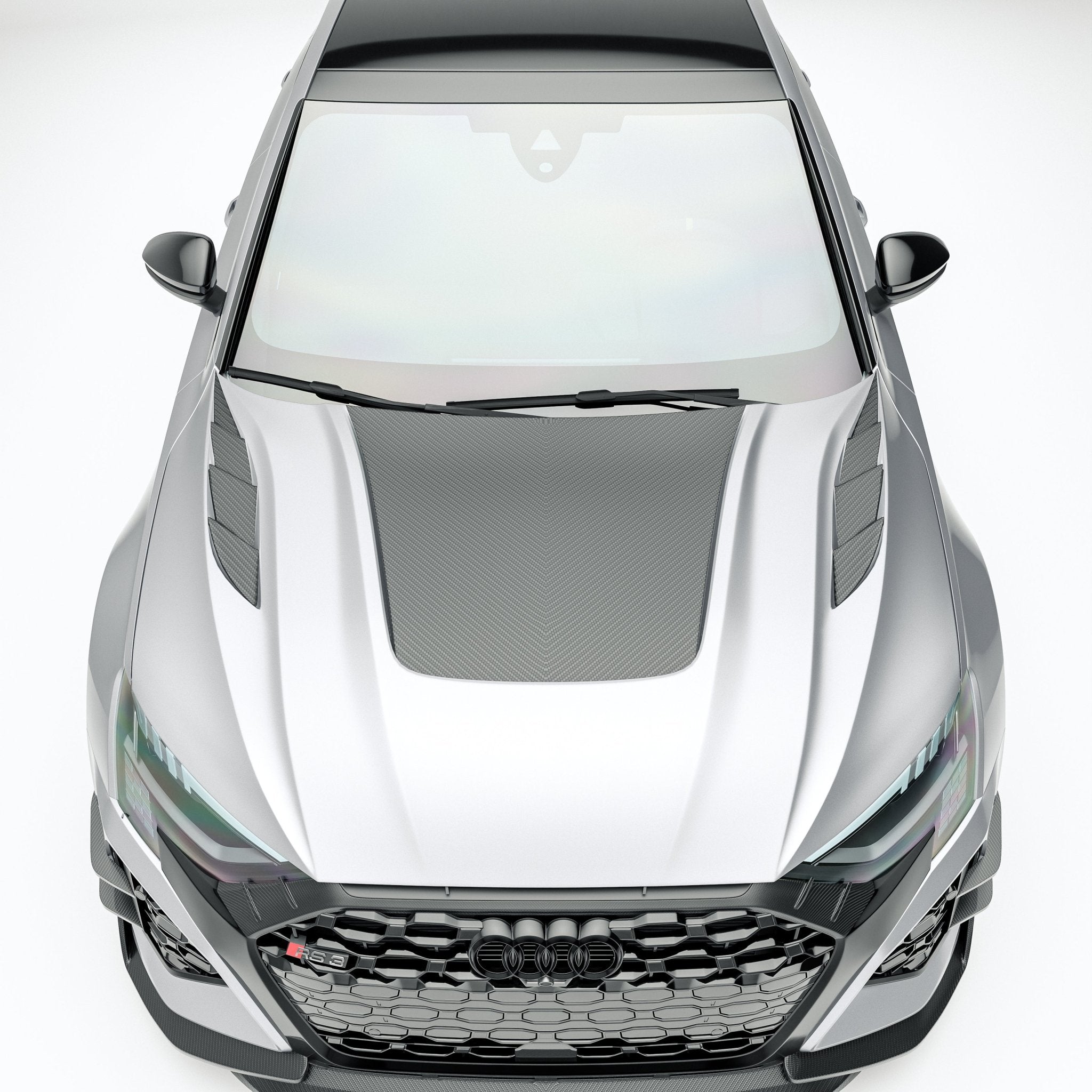 REVOZPORT - AUDI RS3 8Y SALOON DRY CARBON FIBER HOOD BONNET