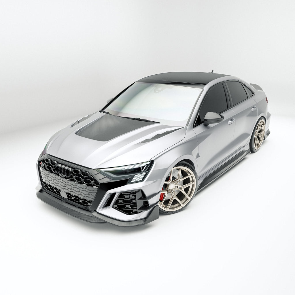 REVOZPORT - AUDI RS3 8Y SALOON DRY CARBON FIBER HOOD BONNET