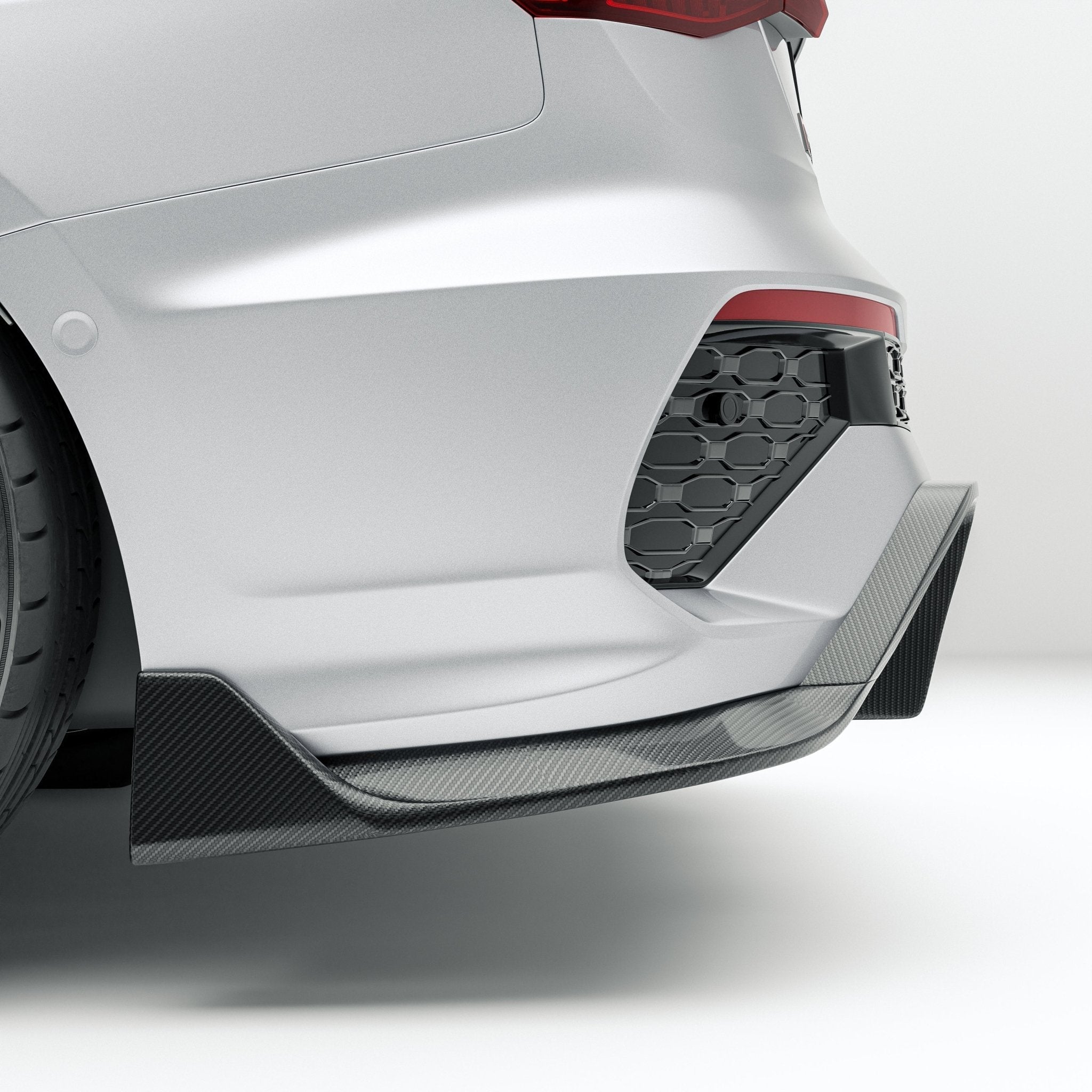 REVOZPORT - AUDI RS3 8Y SALOON DRY CARBON FIBER REAR DIFFUSER