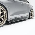 REVOZPORT - AUDI RS3 8Y SALOON DRY CARBON FIBER SIDE SKIRTS