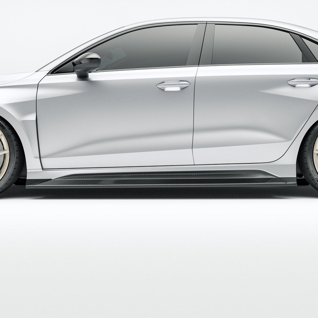 REVOZPORT - AUDI RS3 8Y SALOON DRY CARBON FIBER SIDE SKIRTS
