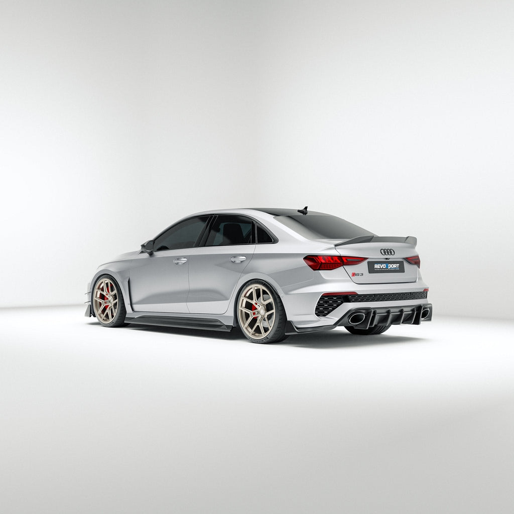 REVOZPORT - AUDI RS3 8Y SALOON DRY CARBON FIBER SIDE SKIRTS