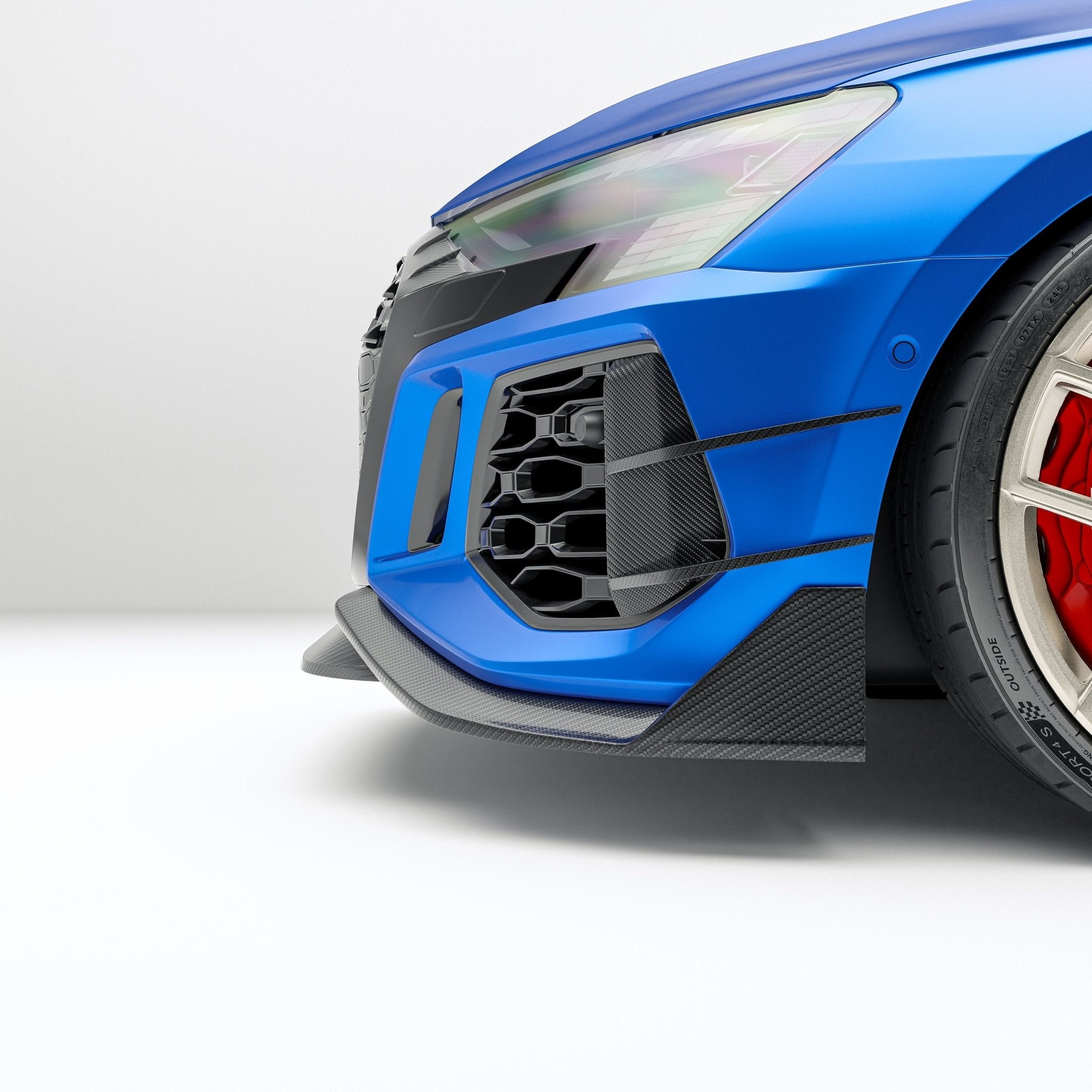 REVOZPORT - AUDI RS3 8Y SPORTBACK DRY CARBON FIBER FRONT CANARDS