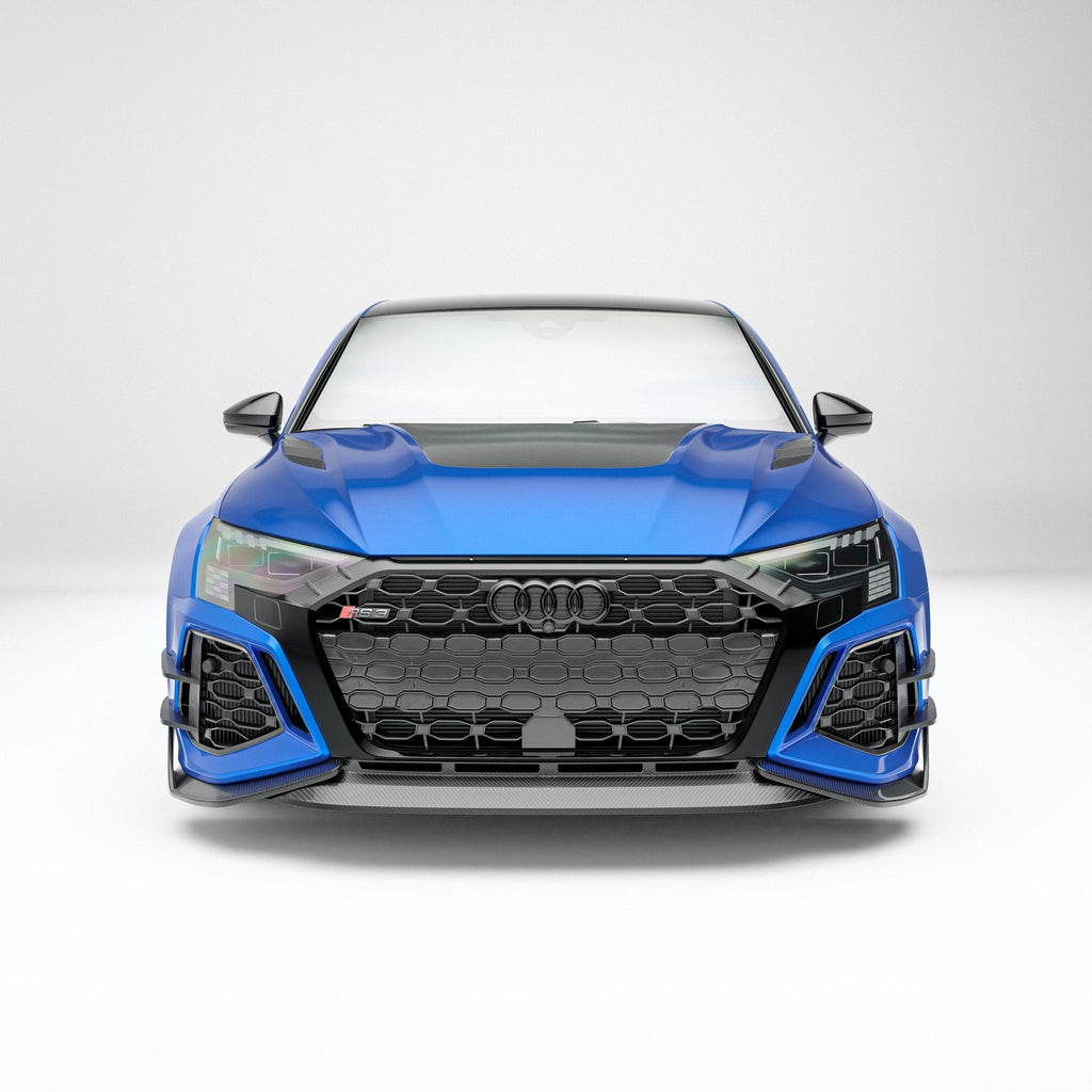REVOZPORT - AUDI RS3 8Y SPORTBACK DRY CARBON FIBER FRONT GRILLE TRIM