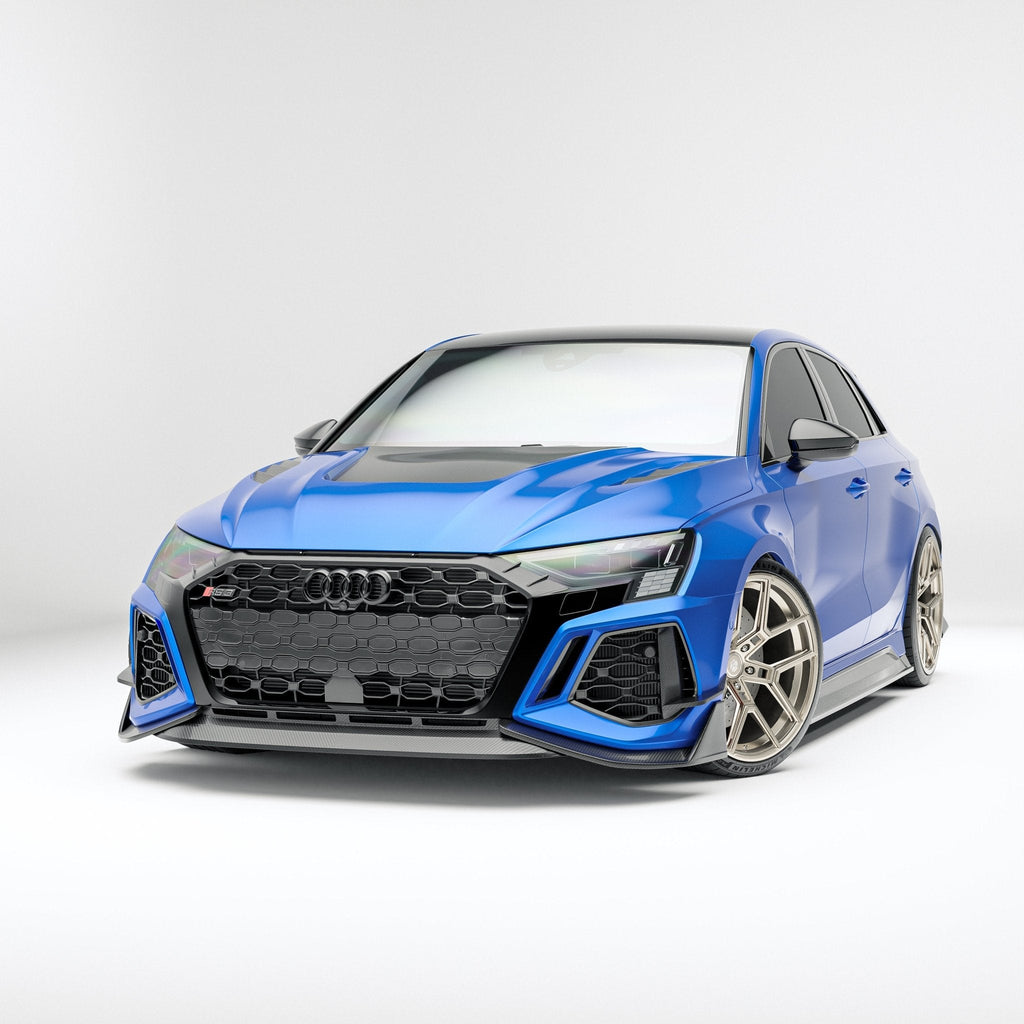 REVOZPORT - AUDI RS3 8Y SPORTBACK DRY CARBON FIBER FRONT GRILLE TRIM
