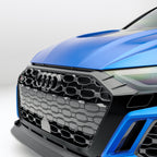 REVOZPORT - AUDI RS3 8Y SPORTBACK DRY CARBON FIBER FRONT GRILLE TRIM
