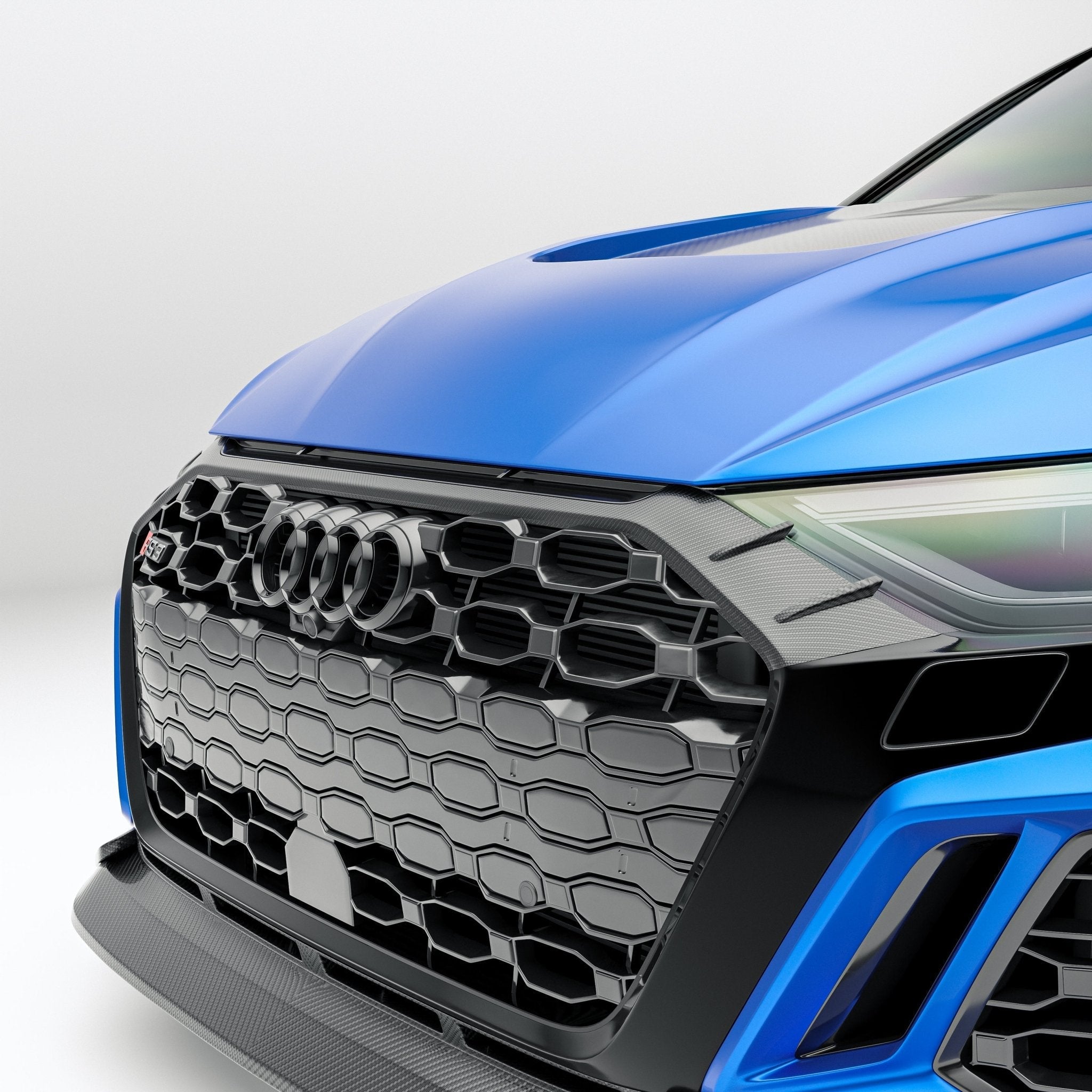 REVOZPORT - AUDI RS3 8Y SPORTBACK DRY CARBON FIBER FRONT GRILLE TRIM