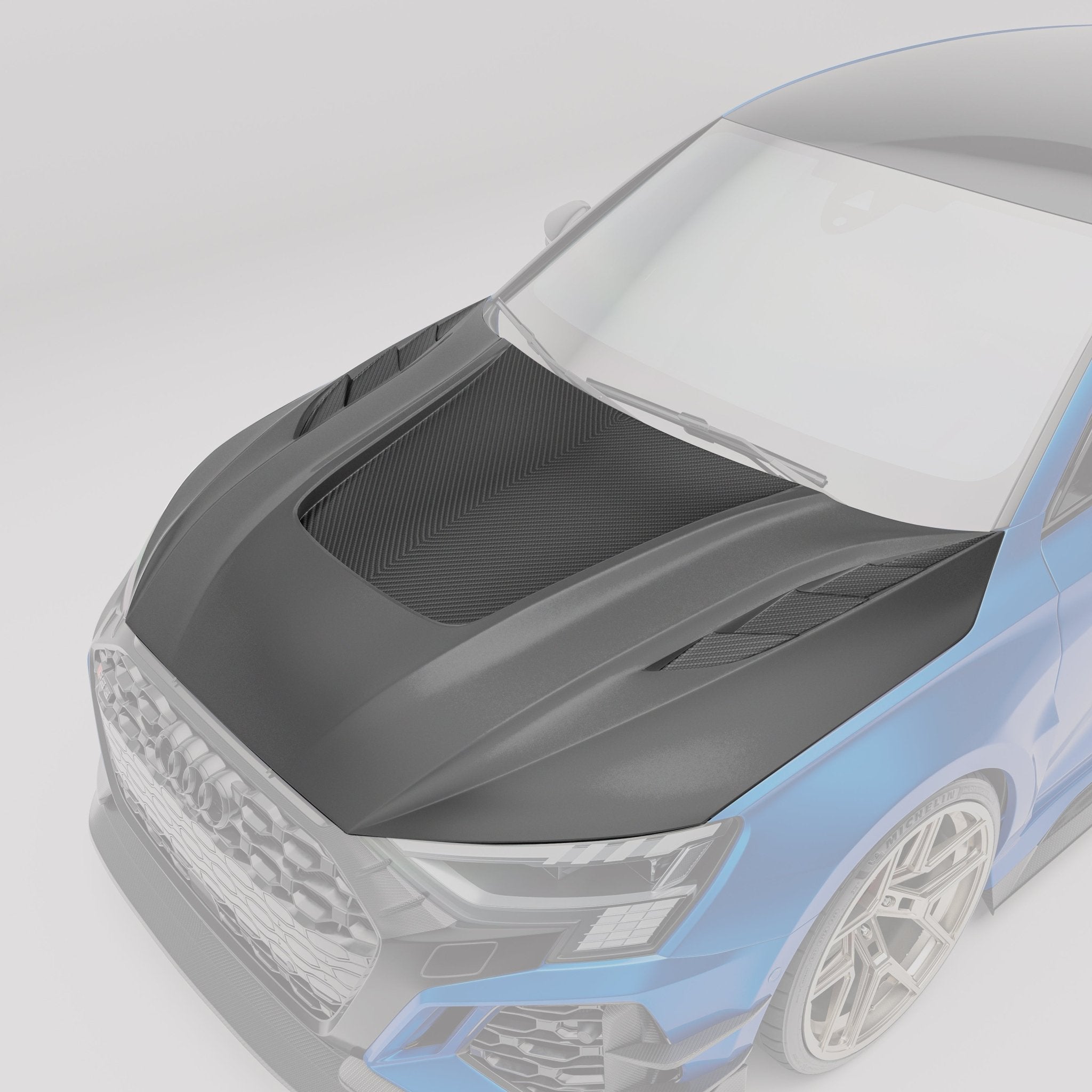 REVOZPORT - AUDI RS3 8Y SPORTBACK DRY CARBON FIBER HOOD BONNET