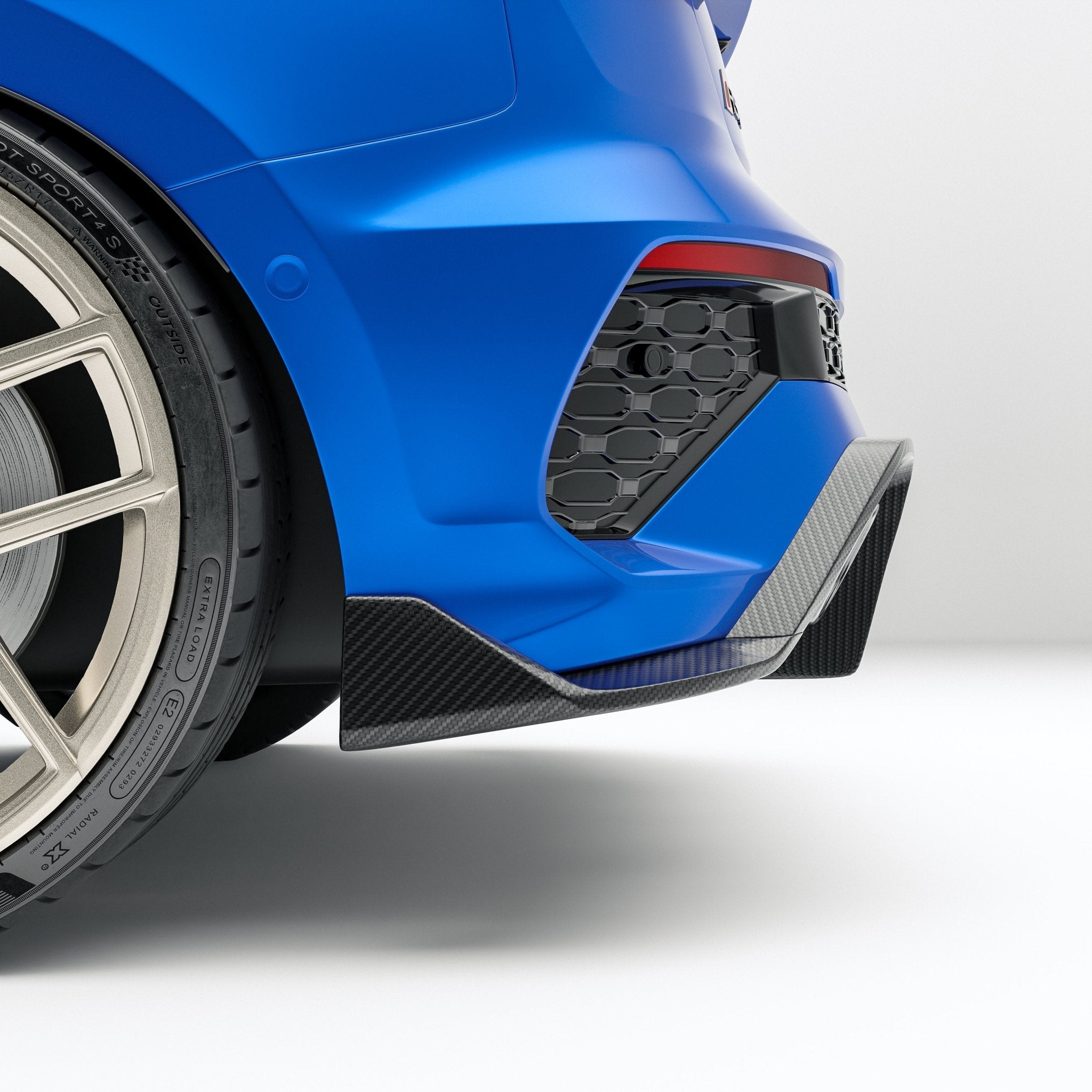 REVOZPORT - AUDI RS3 8Y SPORTBACK DRY CARBON FIBER REAR DIFFUSER