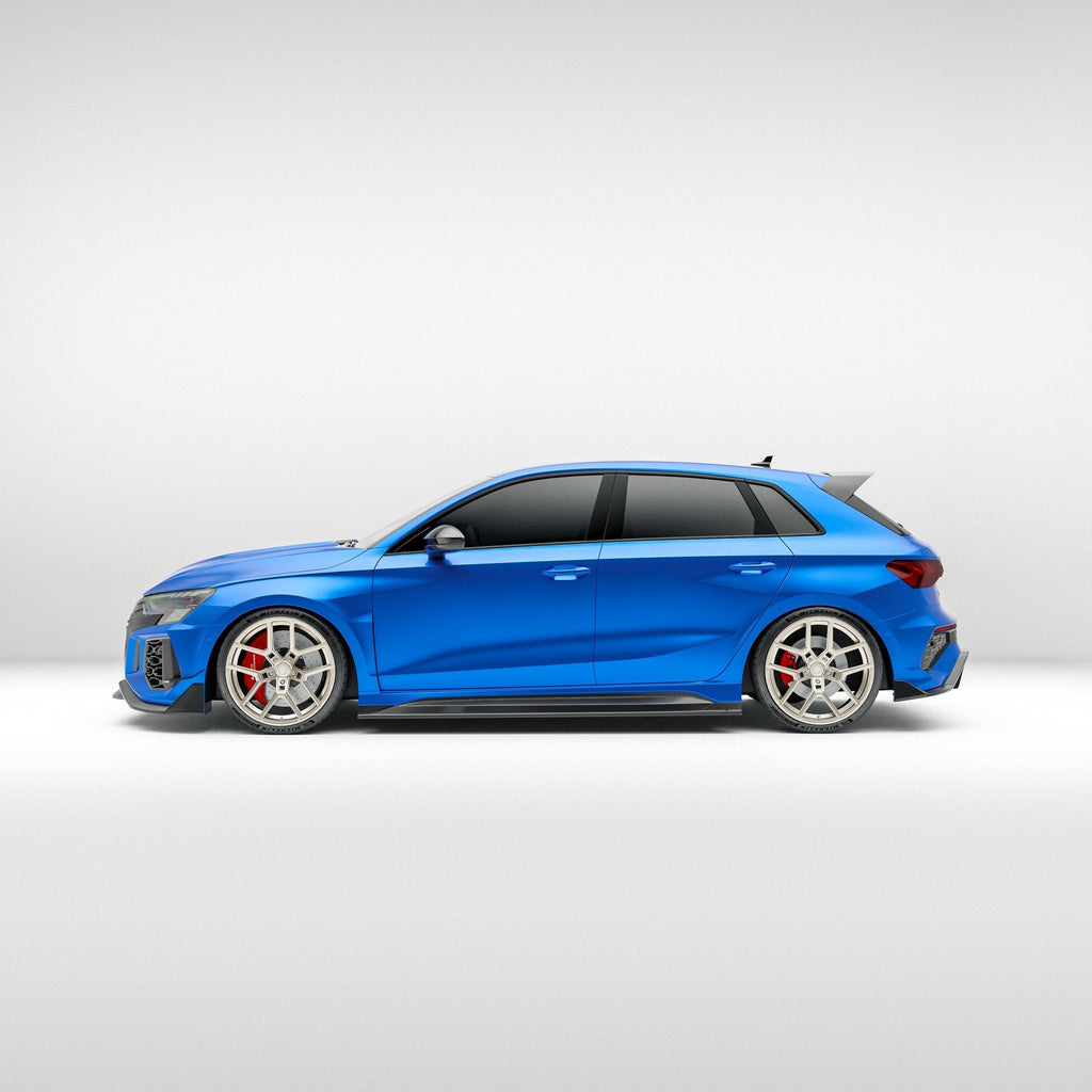 REVOZPORT - AUDI RS3 8Y SPORTBACK DRY CARBON FIBER SIDE SKIRTS