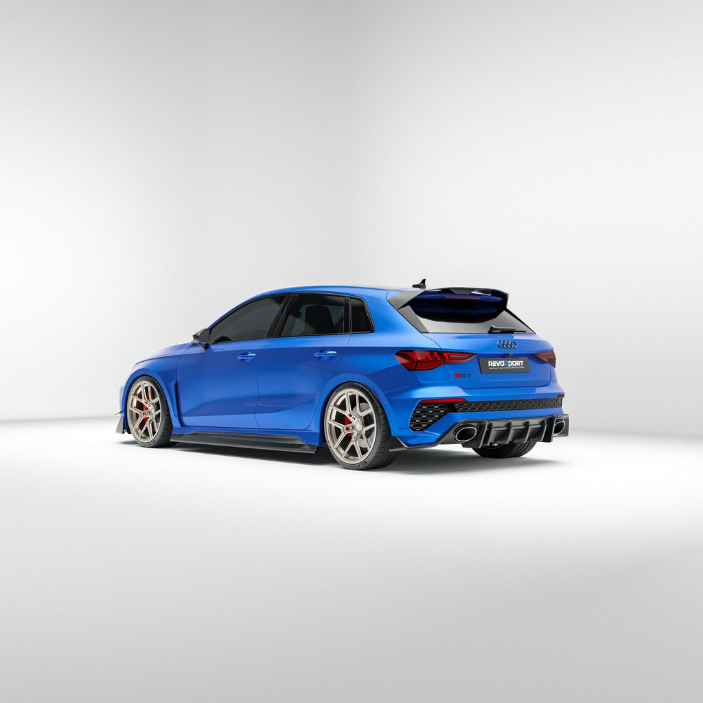 REVOZPORT - AUDI RS3 8Y SPORTBACK DRY CARBON FIBER SIDE SKIRTS