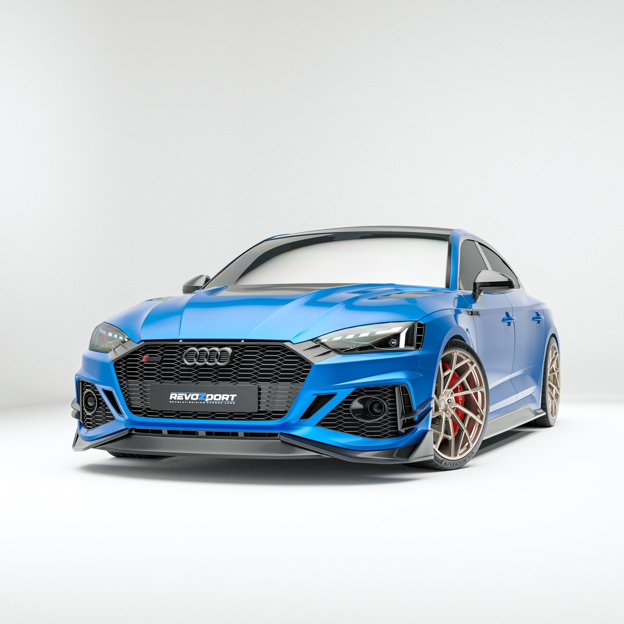 REVOZPORT - AUDI RS5 B9.5 CARBON FIBRE FRONT GRILLE TRIM