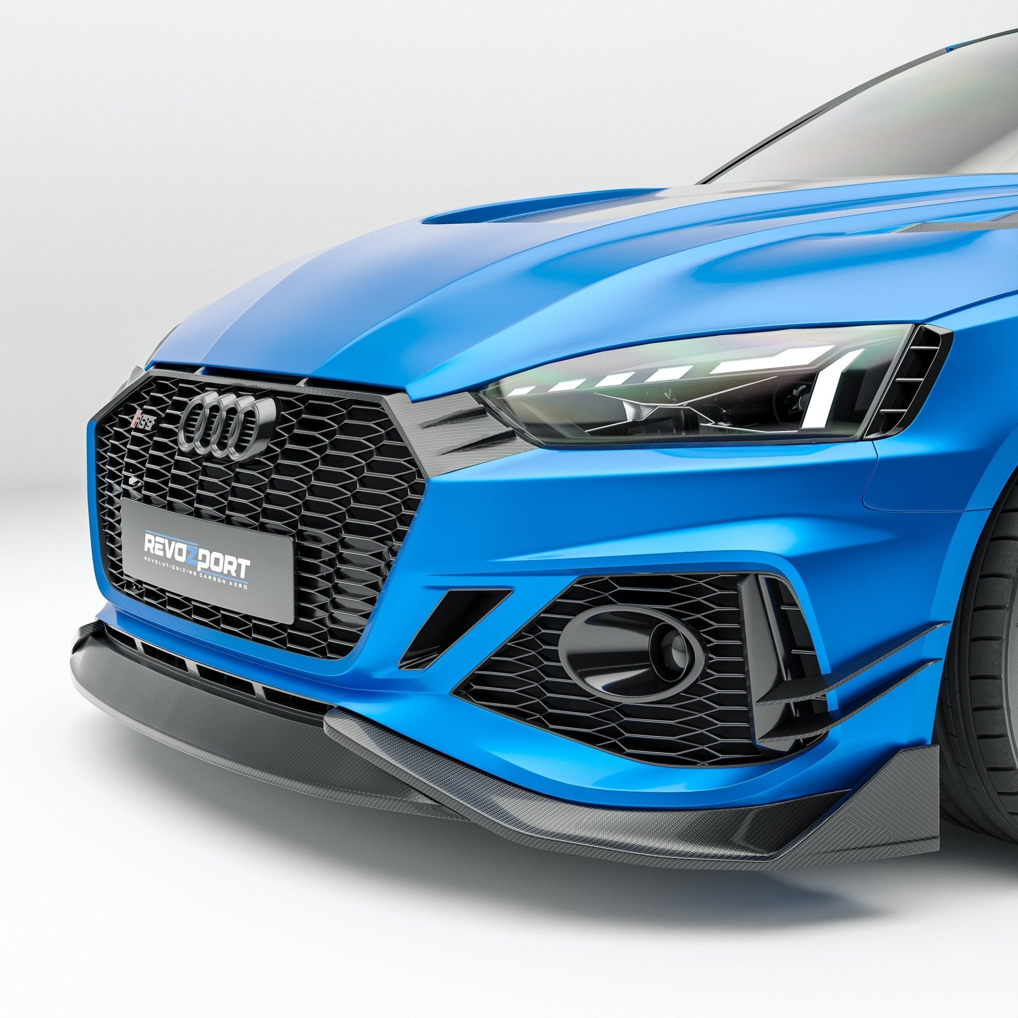 REVOZPORT - AUDI RS5 B9.5 CARBON FIBRE FRONT GRILLE TRIM