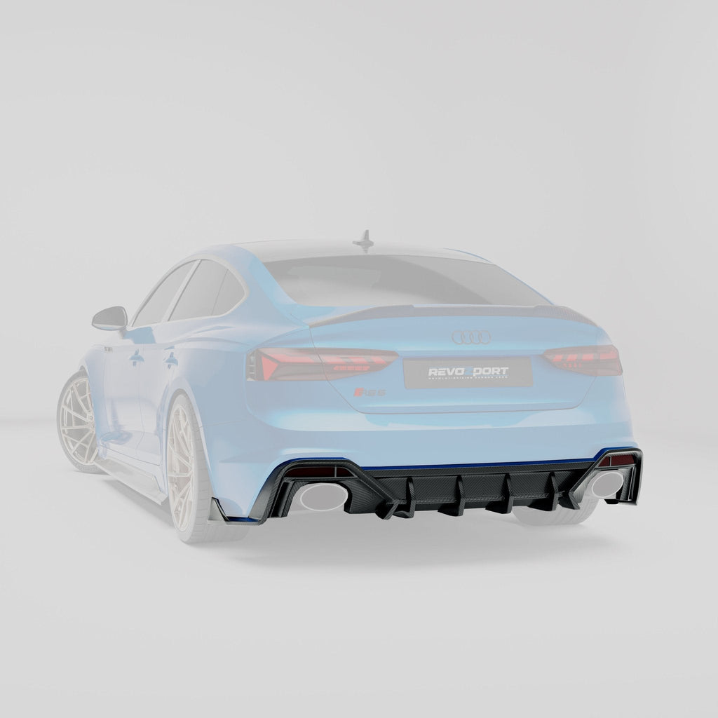 REVOZPORT - AUDI RS5 B9.5 SPORTBACK CARBON FIBRE REAR DIFFUSER