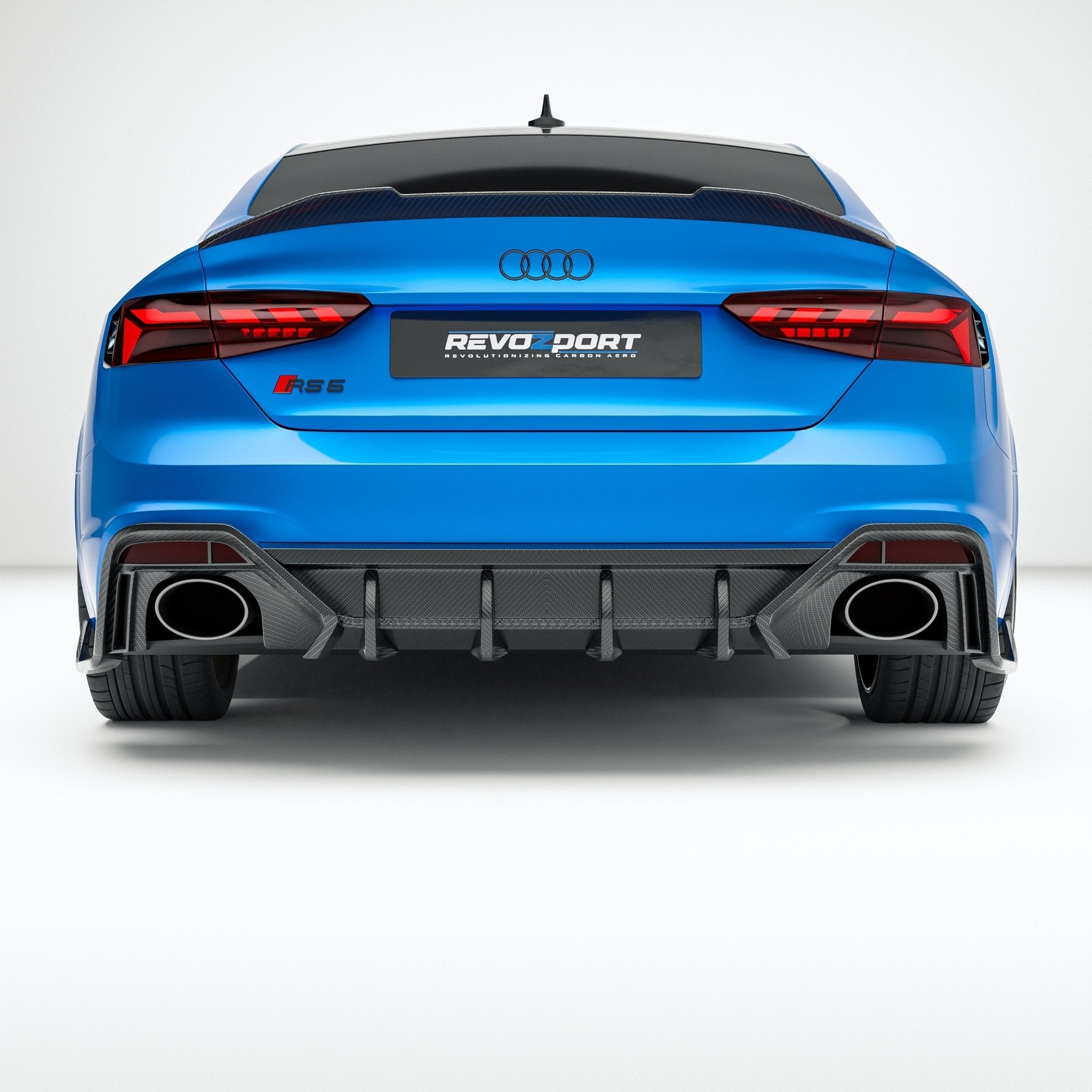 REVOZPORT - AUDI RS5 B9.5 SPORTBACK CARBON FIBRE REAR DIFFUSER