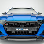 REVOZPORT - AUDI RS6 C8 DRY CARBON FIBER FRONT GRILLE TRIM